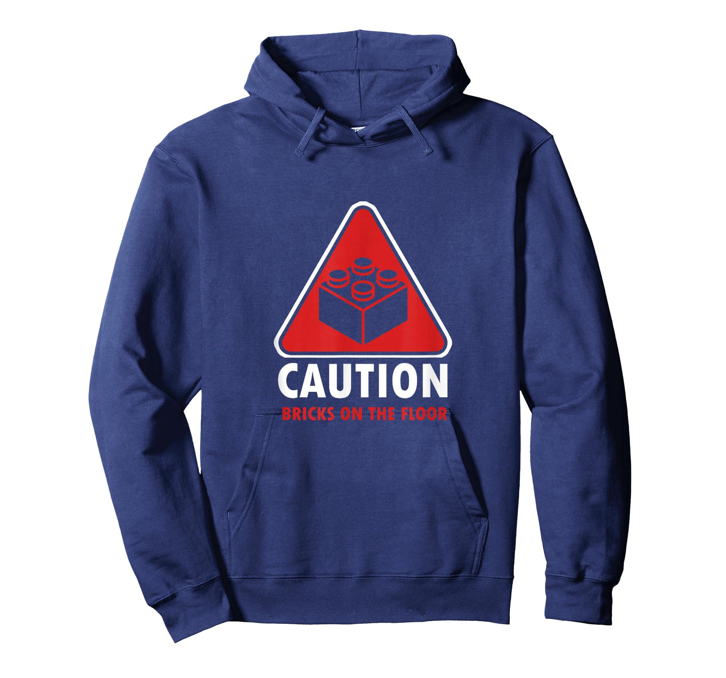 Funny Warning Caution Building Blocks Bricks on the Floor T-Shirt