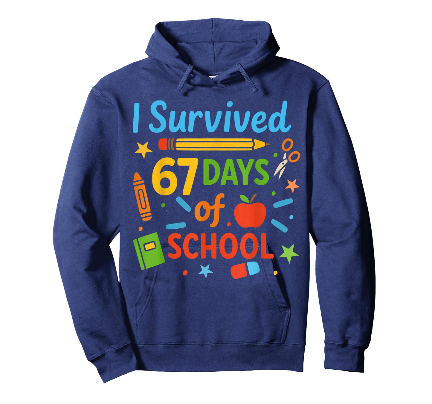 I Survived 67 Days of School Funny 67 Teachers Students Meme T-Shirt