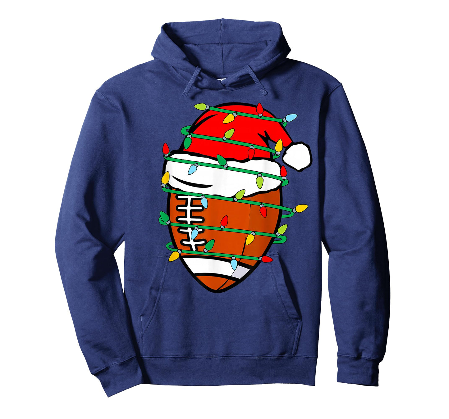 Christmas Football Xmas Santa Sports Kids Boys Men Christmas T-Shirt