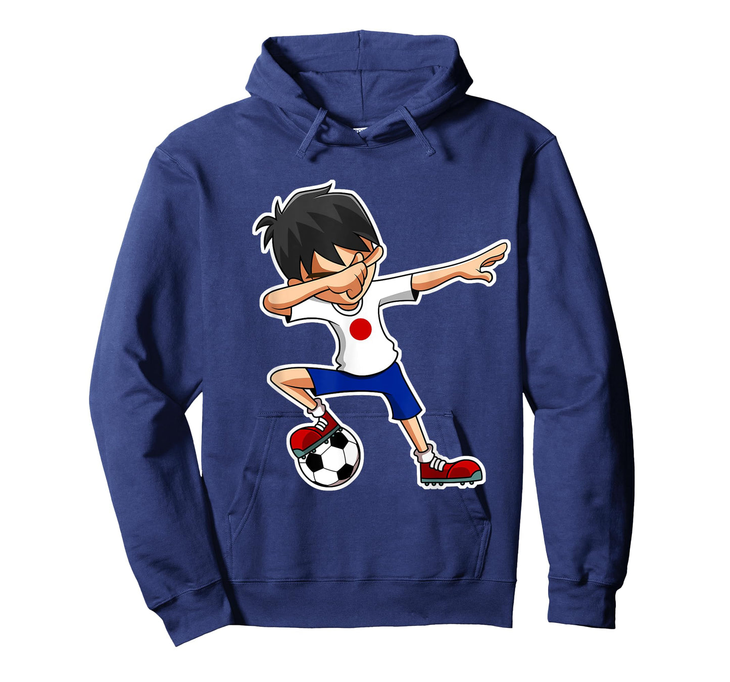 Dabbing Soccer Boy Japan Shirt, Japanese Flag Jersey T-Shirt