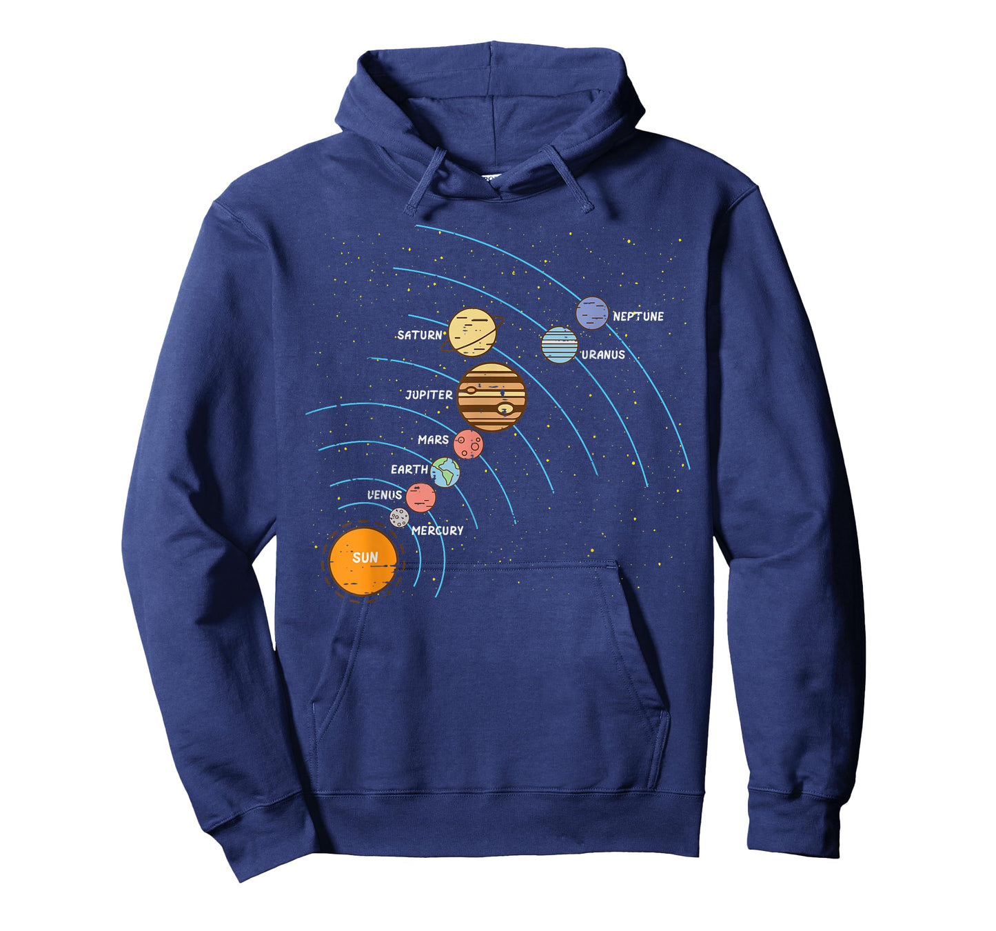 Planets Orbit Solar System Galaxy Science Women Kids Men T-Shirt