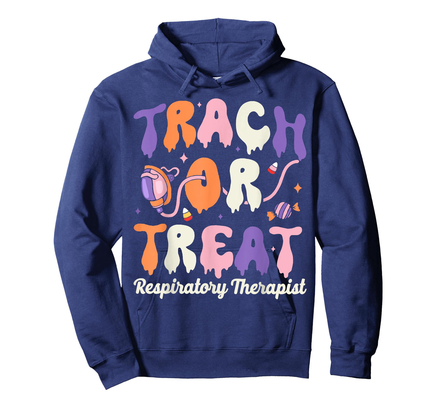 Trach Or Treat Respiratory Therapist Halloween T-Shirt