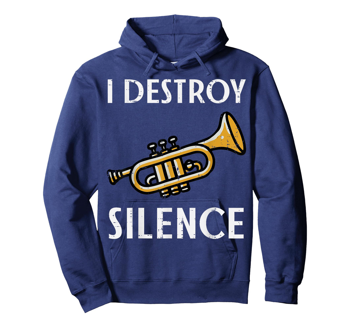 Trumpet I Destroy Silence Funny Jazz Music Men Women Kids T-Shirt