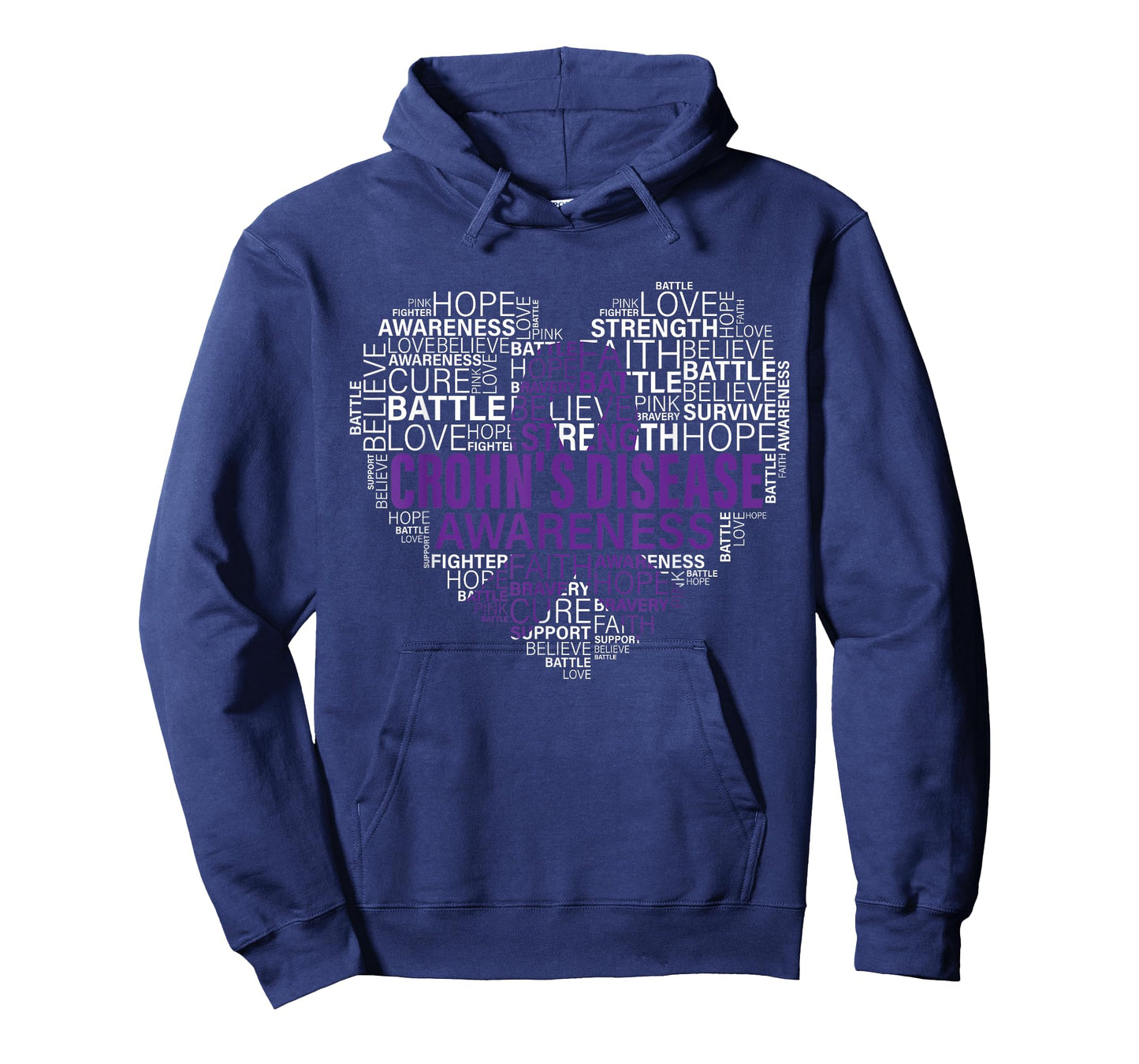 Crohn's disease Awareness Fight Hope Support Strong Warrior T-Shirt