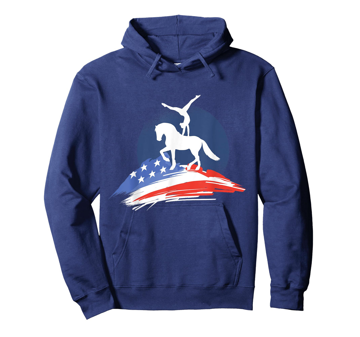 Equestrian Vaulting US-Flag Horses I Vault T-Shirt
