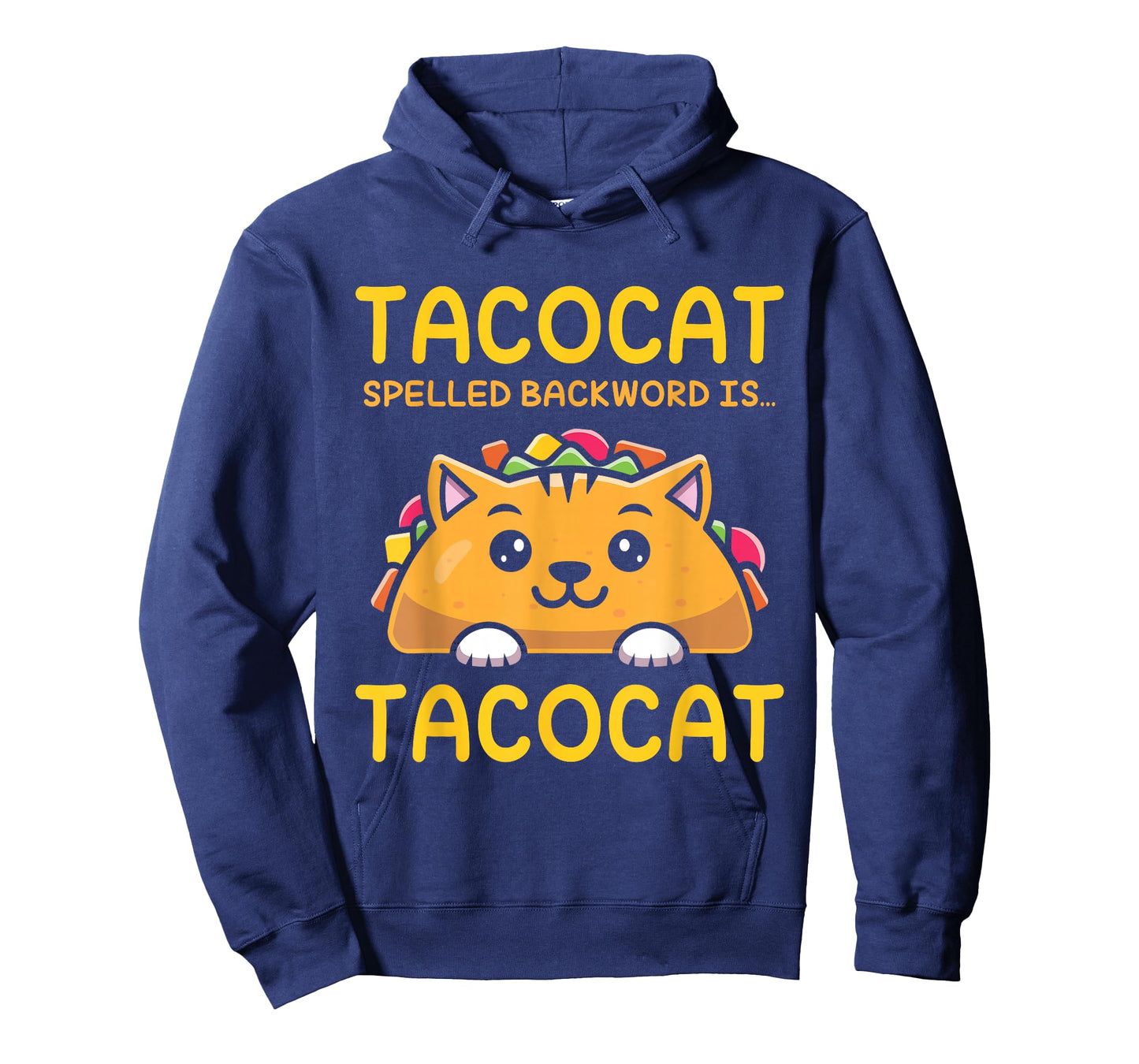 TACOCAT Spelled Backward Is TACOCAT - I Love Cats And Tacos T-Shirt