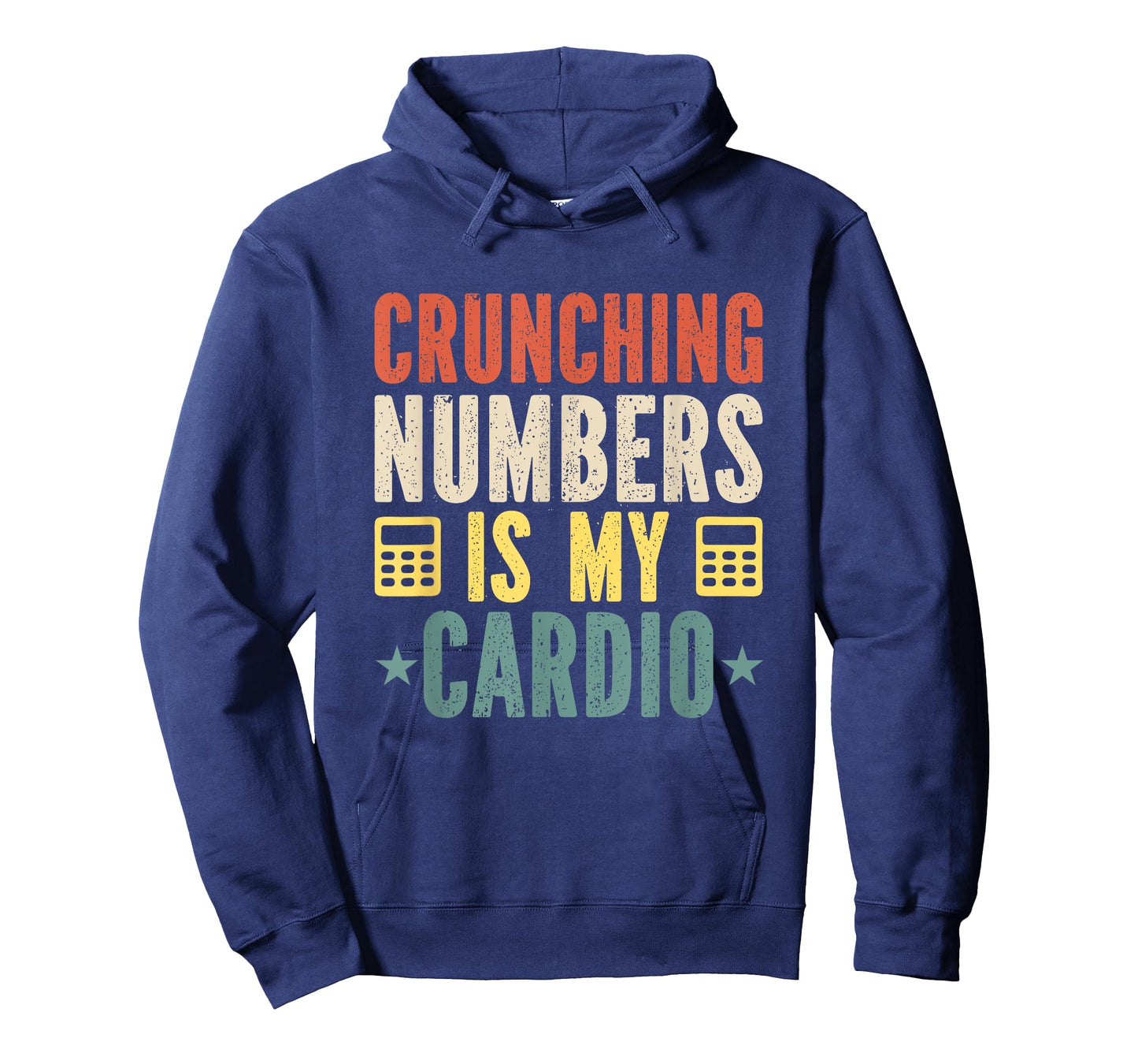 Crunching Numbers is My Cardio Funny Accounting Vintage T-Shirt