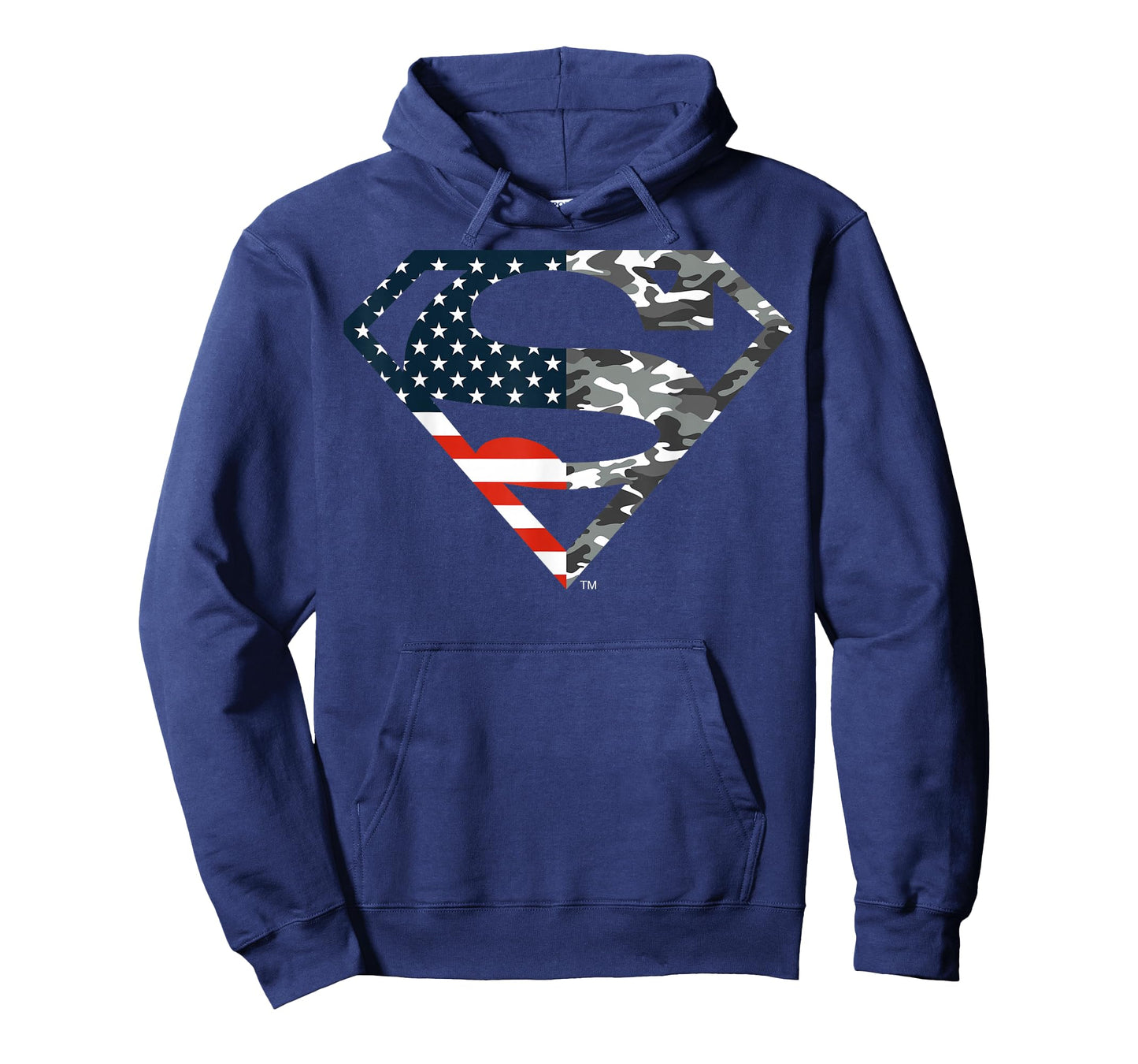DC Comics Superman American Flag Camo Logo T-Shirt Small