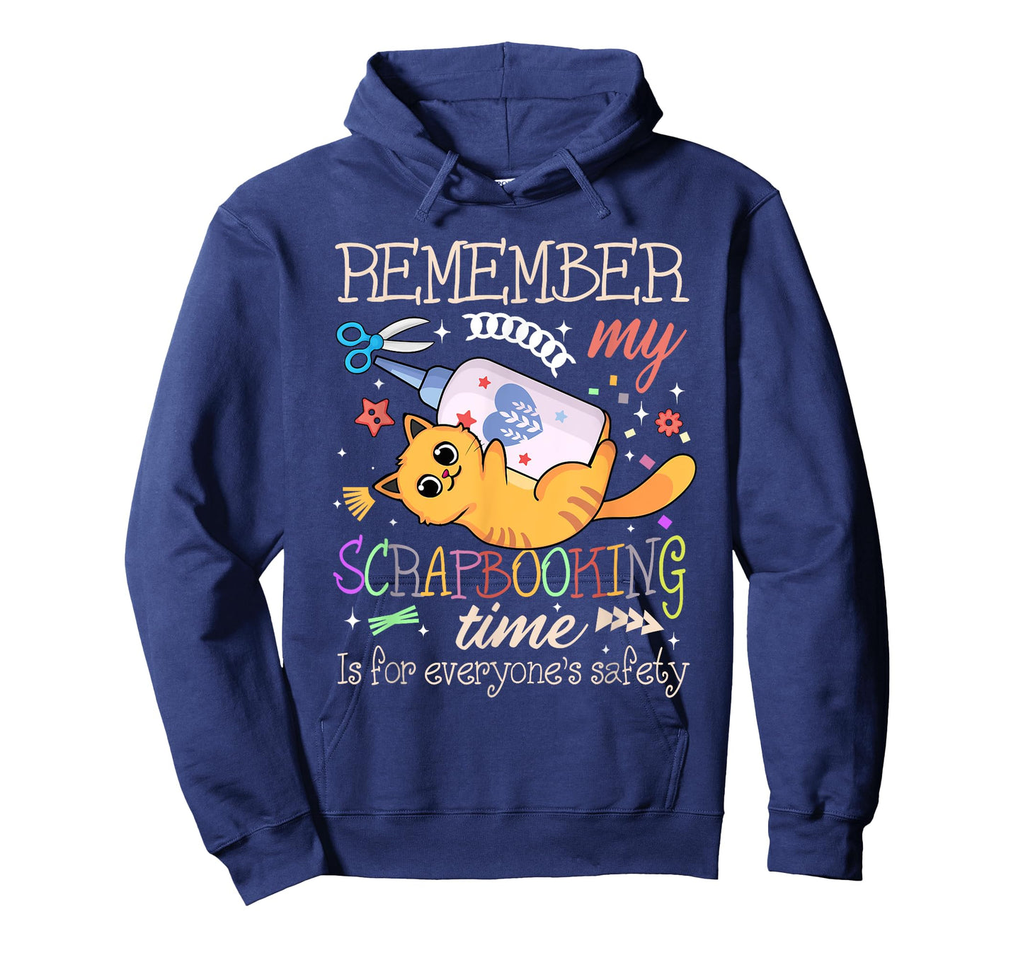 Scrapbooking Time Cat Lover Crafter Safety Crafting Hobby T-Shirt