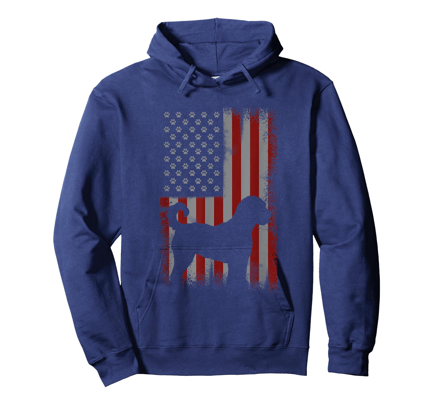 Patriotic American Flag Golden Doodle Lover Gift Men Women T-Shirt