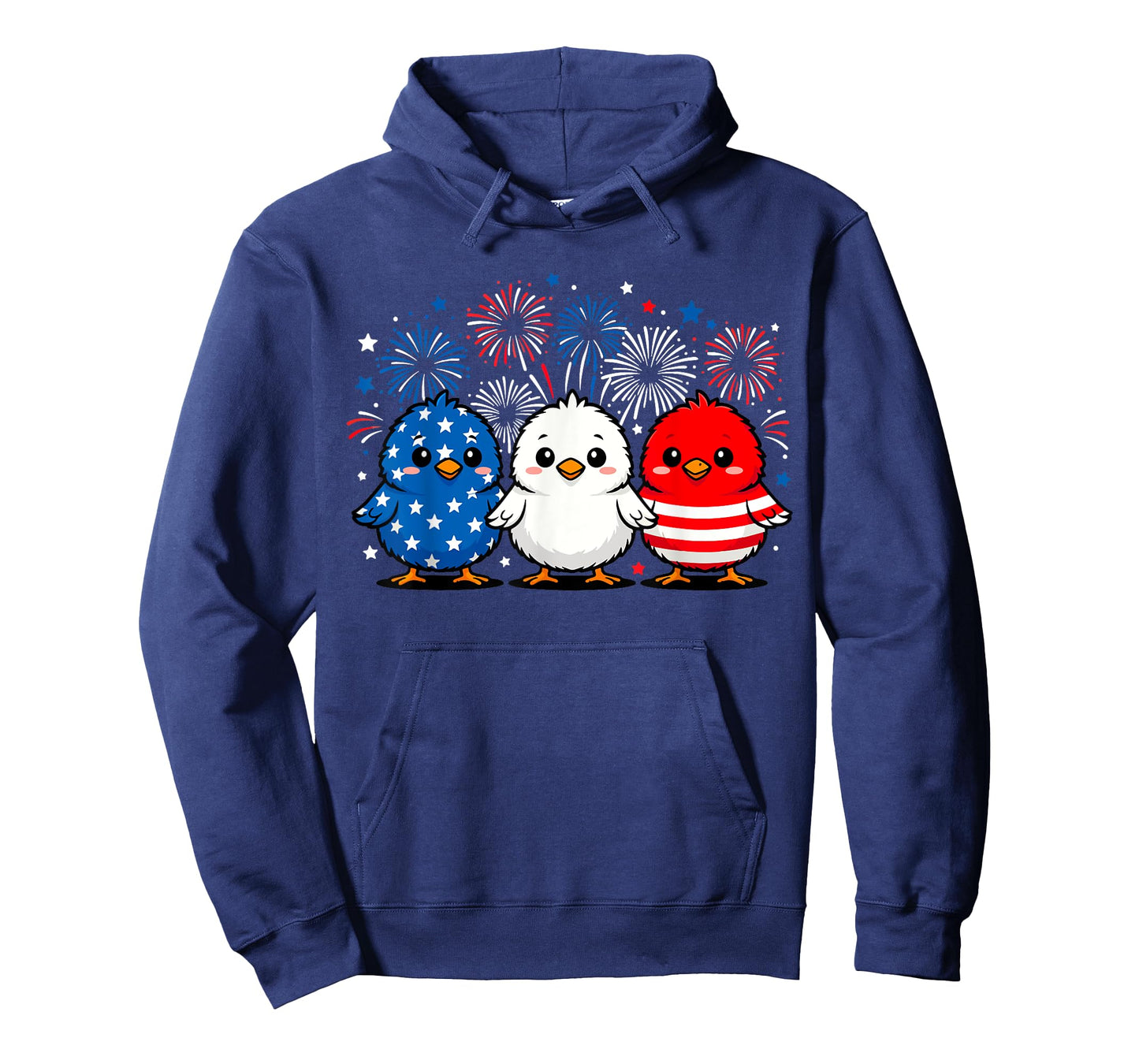 Chicks USA Flag Patriotic Chicken Lover 4th of July America T-Shirt