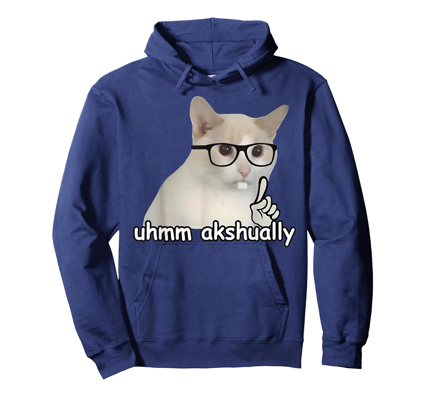 Well Erm Actually Funny Cat Nerd Geek Brainrot Internet Meme T-Shirt