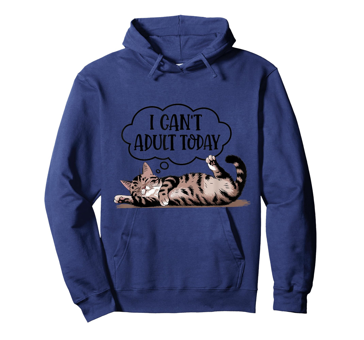 Funny Quote Cute Cat Lover I Can't Adult Today T-Shirt
