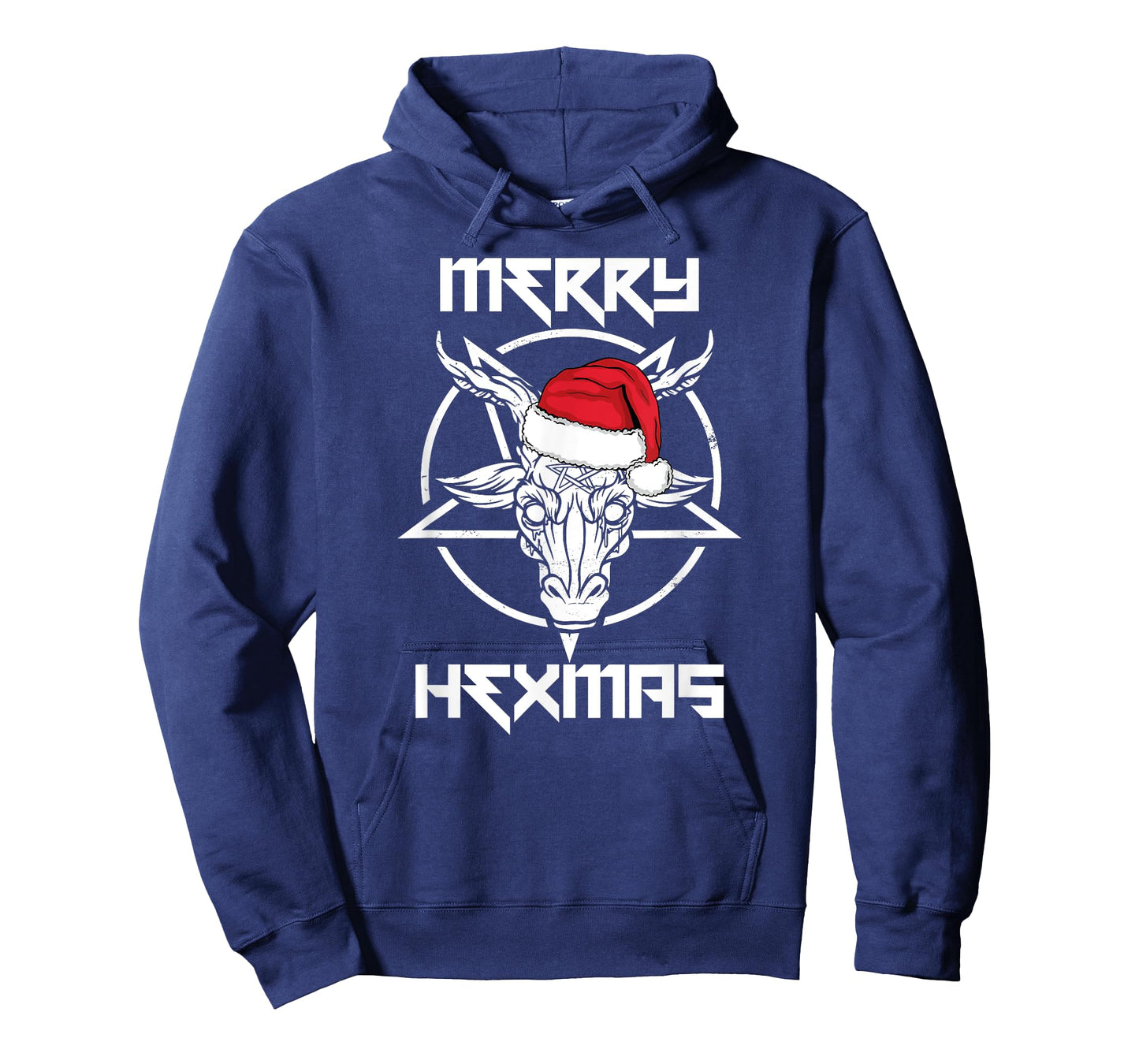 MERRY HEXMAS Funny Santa Baphomet Occult Goat Meme T-Shirt