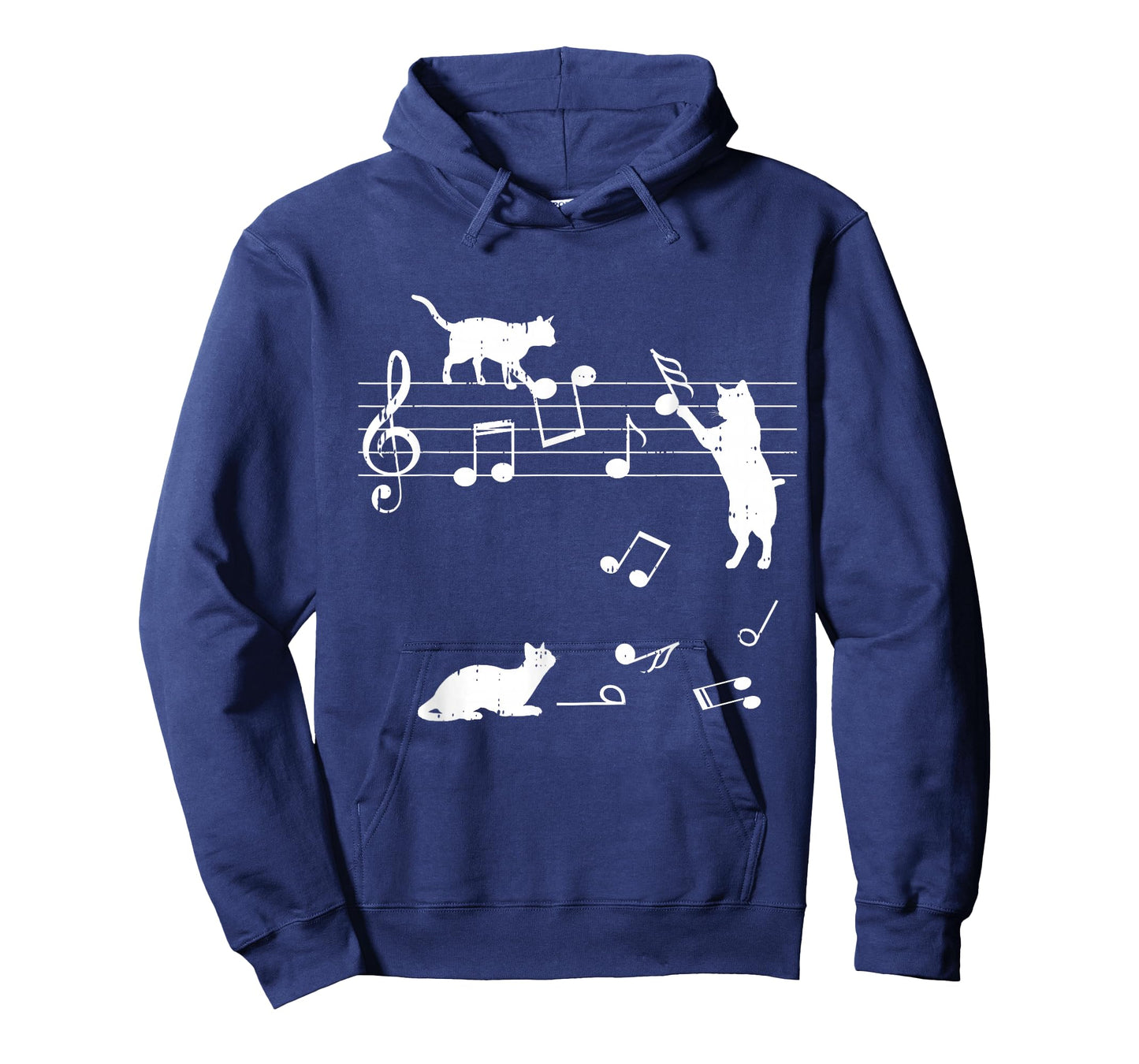 Cats Musical Notes Funny Music Lover Outfit Gift Idea T-Shirt