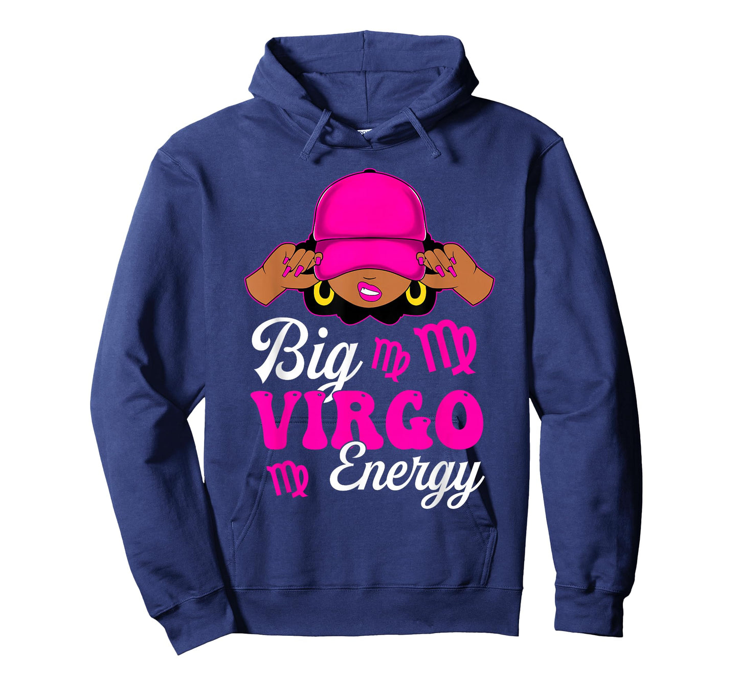 Big Virgo Energy Sassy Black Woman Zodiac Sign T-Shirt