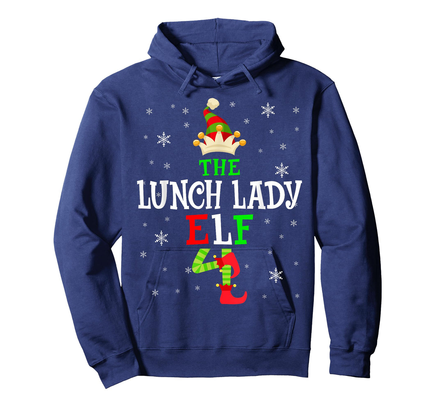 The Lunch Lady Elf Christmas Elf Party Matching Family Group T-Shirt