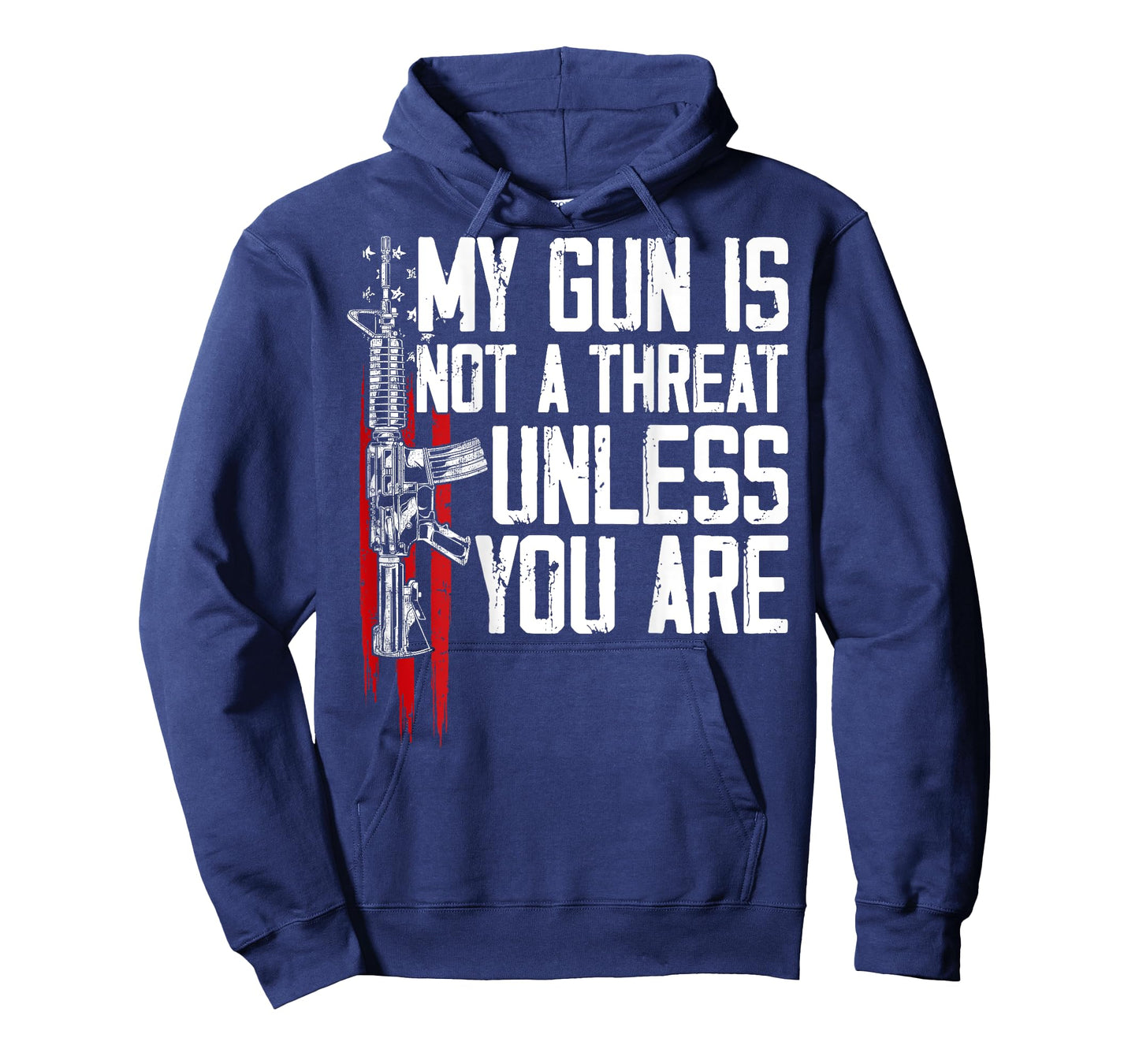 Gun Rights My Gun Is Not A Threat Unless You Are (on back) T-Shirt