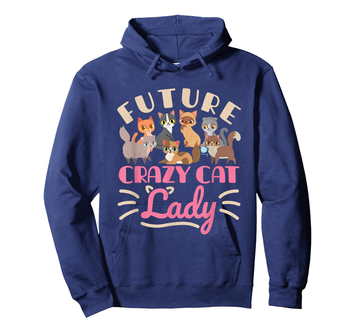 Future Crazy Cat Lady Cute Cats Funny Women Teen Girls T-Shirt