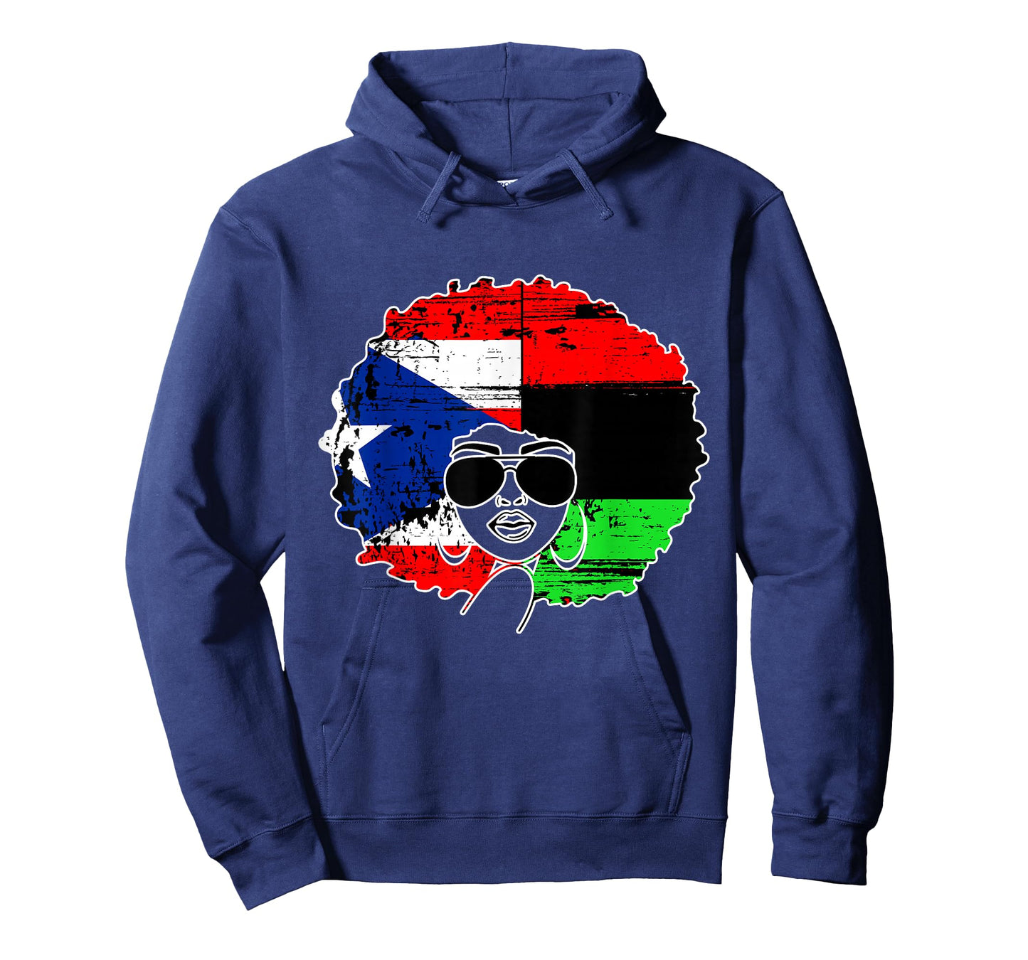 Puerto Rican Afro Latina, Boricua Puerto Rico Flag T-Shirt