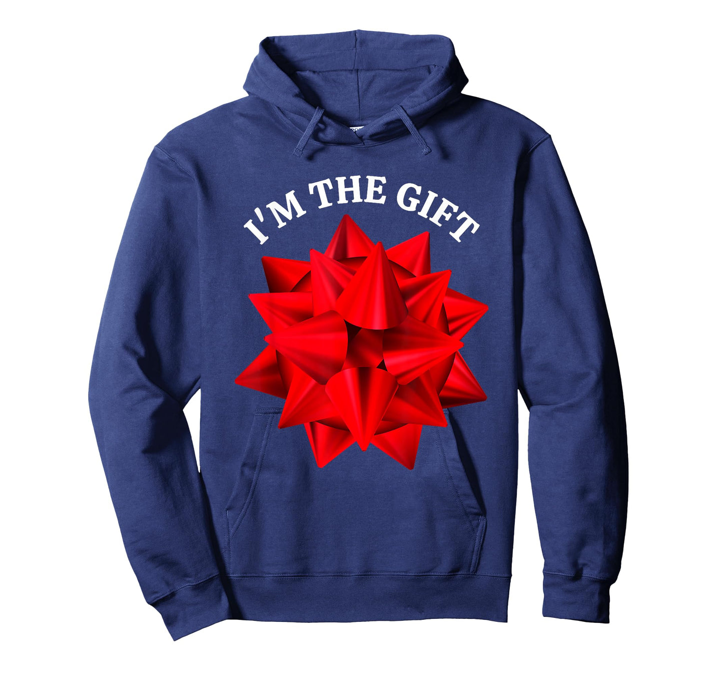 “I'm The Gift” Oversized Red Bow Funny Christmas Joke Humor T-Shirt
