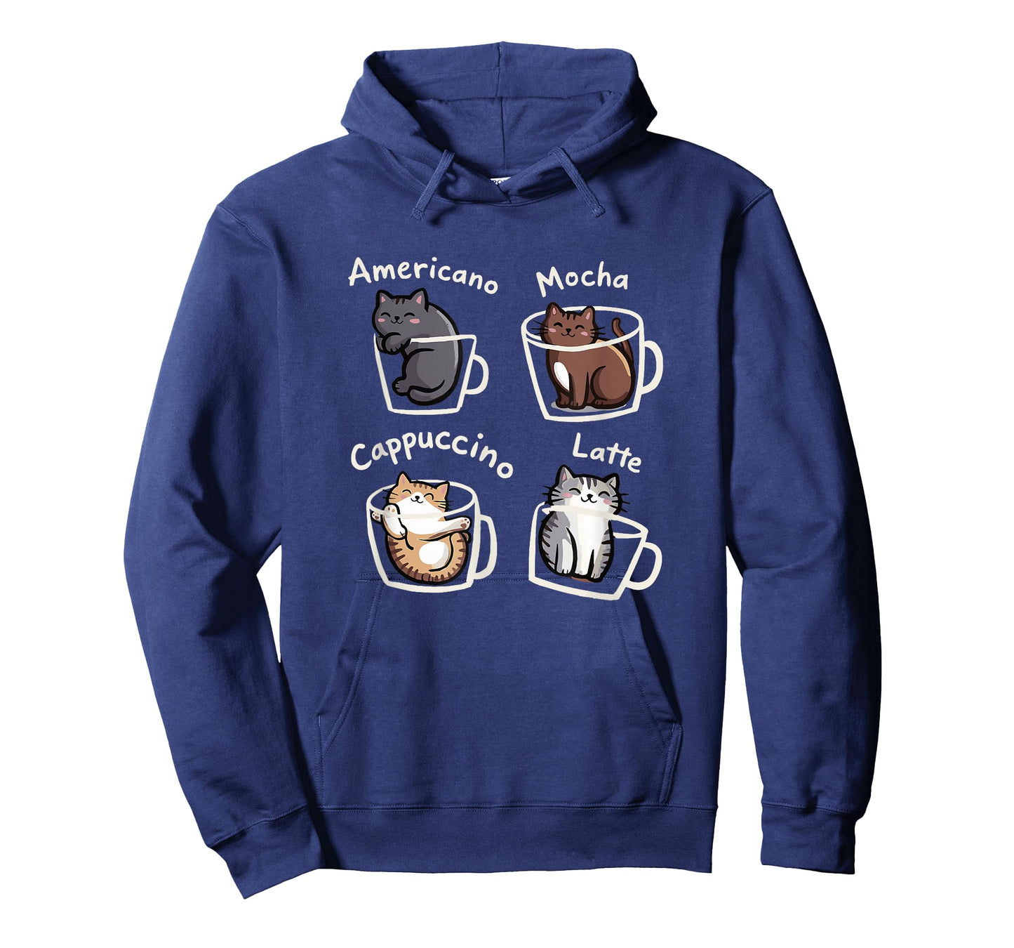 Cute Cats in Coffee Cups Espresso Mocha Latte Cappuccino T-Shirt
