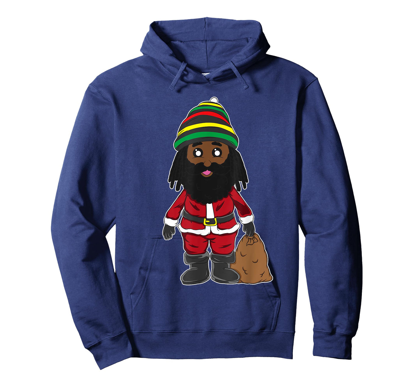 Christmas Jamaican Santa Claus Reggae Flag Colors Party Gift T-Shirt