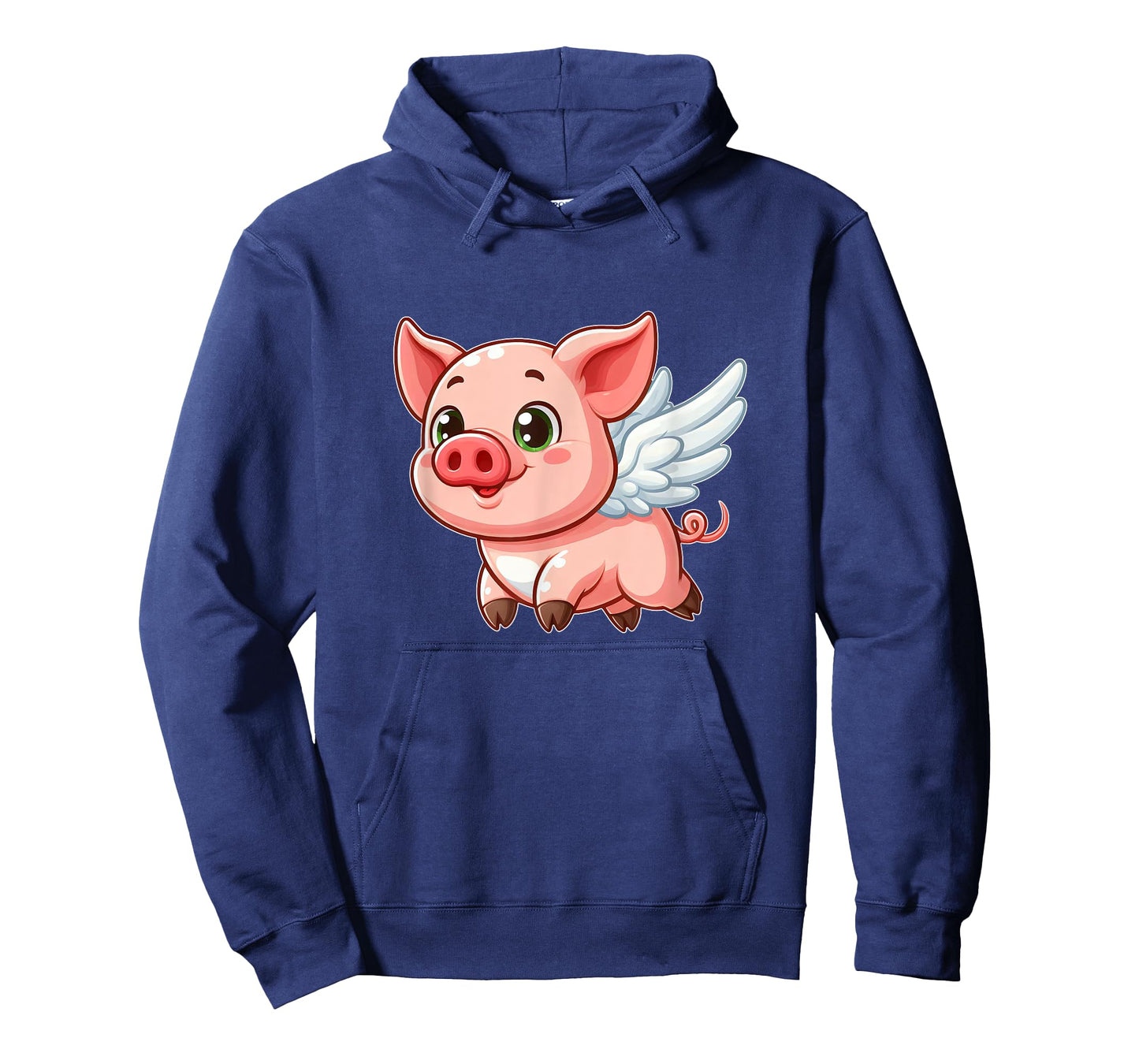 Cute Cartoon Pig Angel with Wings Halo Farmer T-Shirt