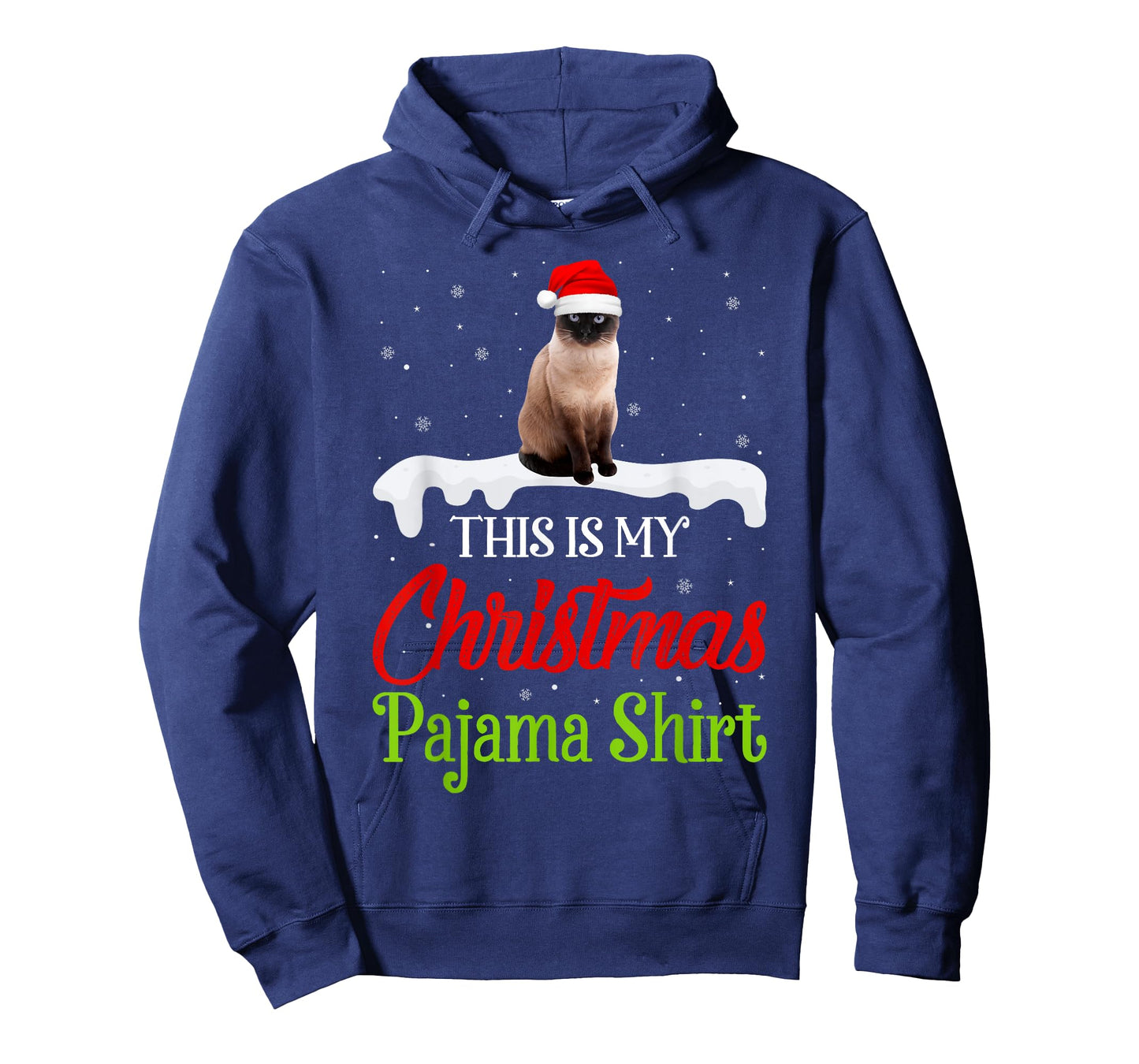 This Is My Christmas Pajama Shirt Siamese Cat Men Women Kids T-Shirt