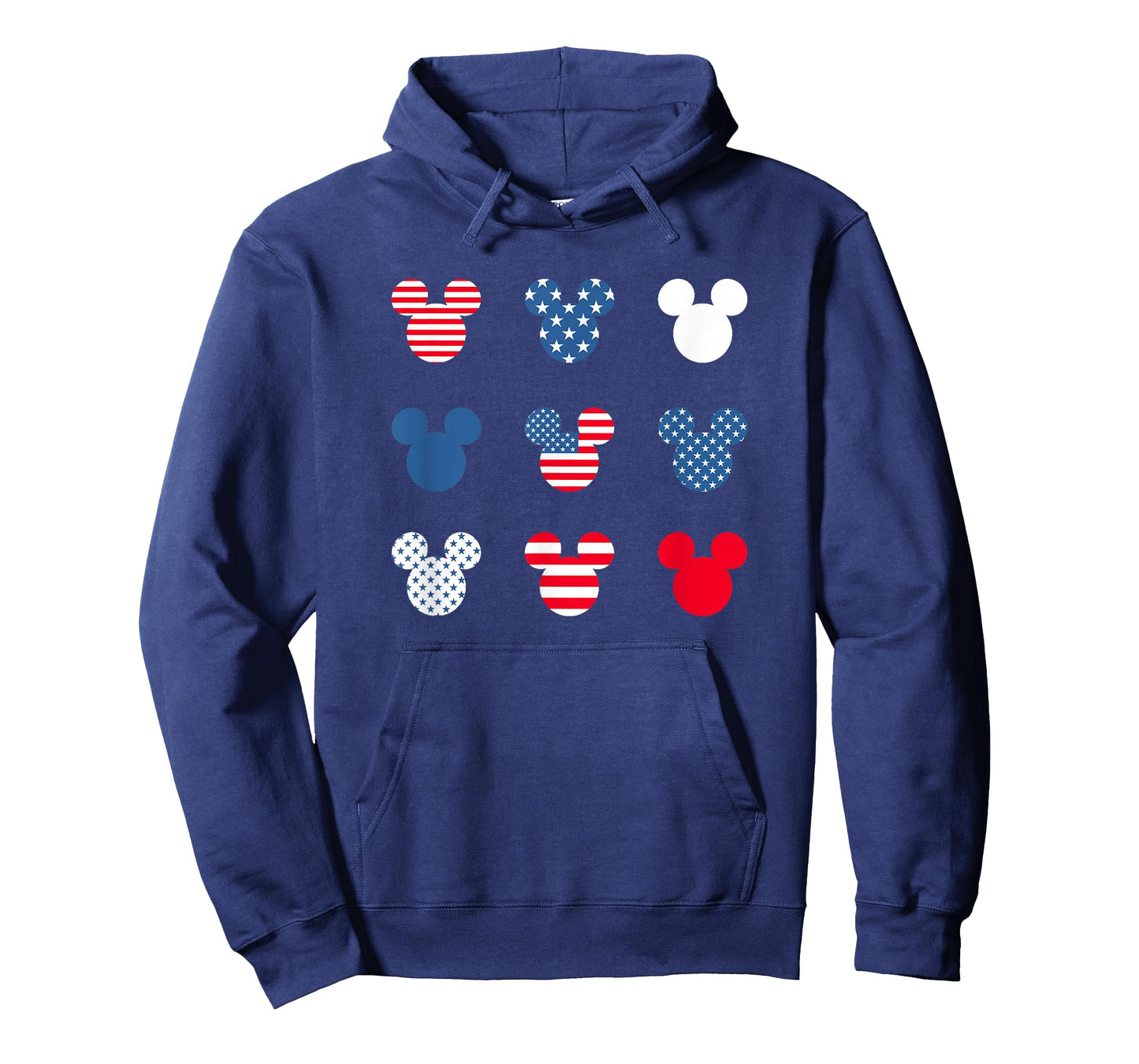 Disney Mickey and Friends 4th of July Red White & Blue Ears T-Shirt