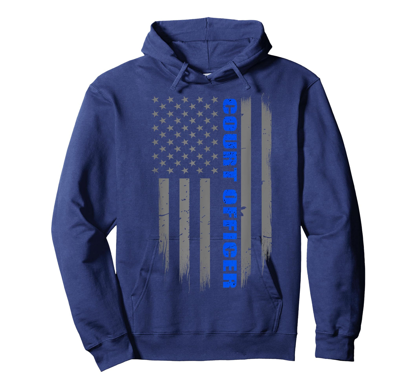 Court Officer Gift - Thin Blue Line American Flag T-Shirt