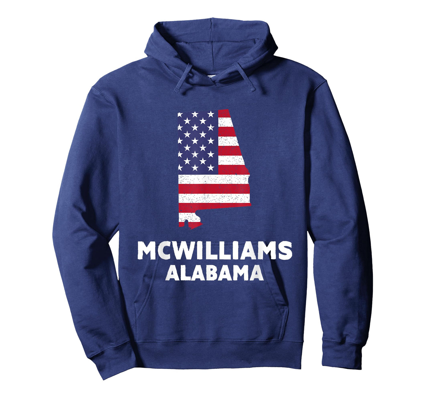 Distressed Patriotic USA Flag McWilliams, Alabama T-Shirt