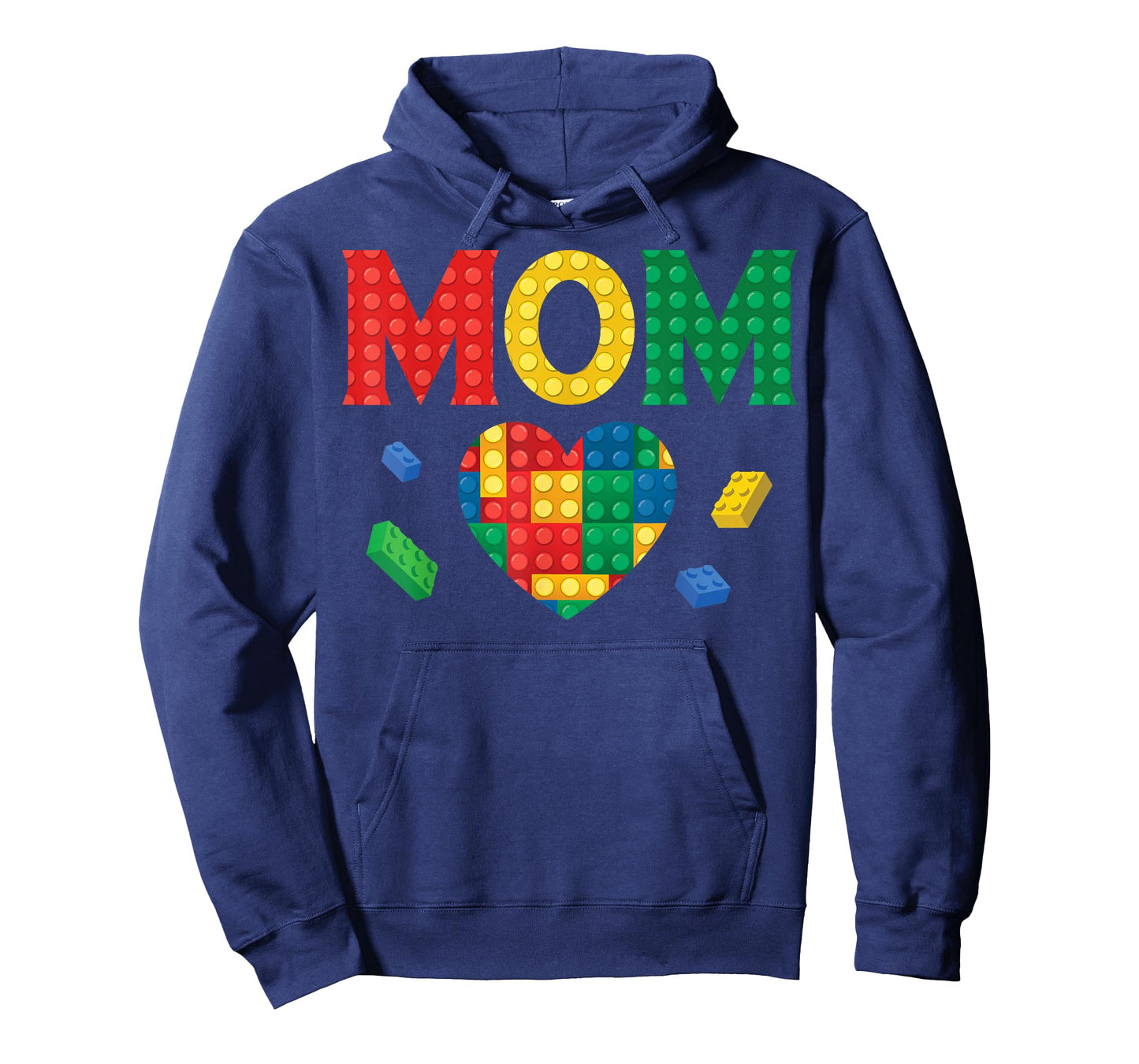 Mom Lover Master Builder Building Bricks Blocks Mothers Day T-Shirt