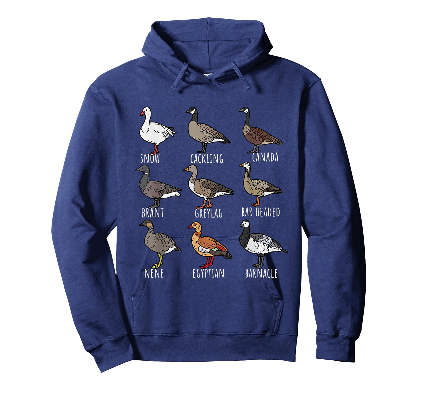 Type Of Geese Chart Variety For Nature Lovers Bird Watchers T-Shirt