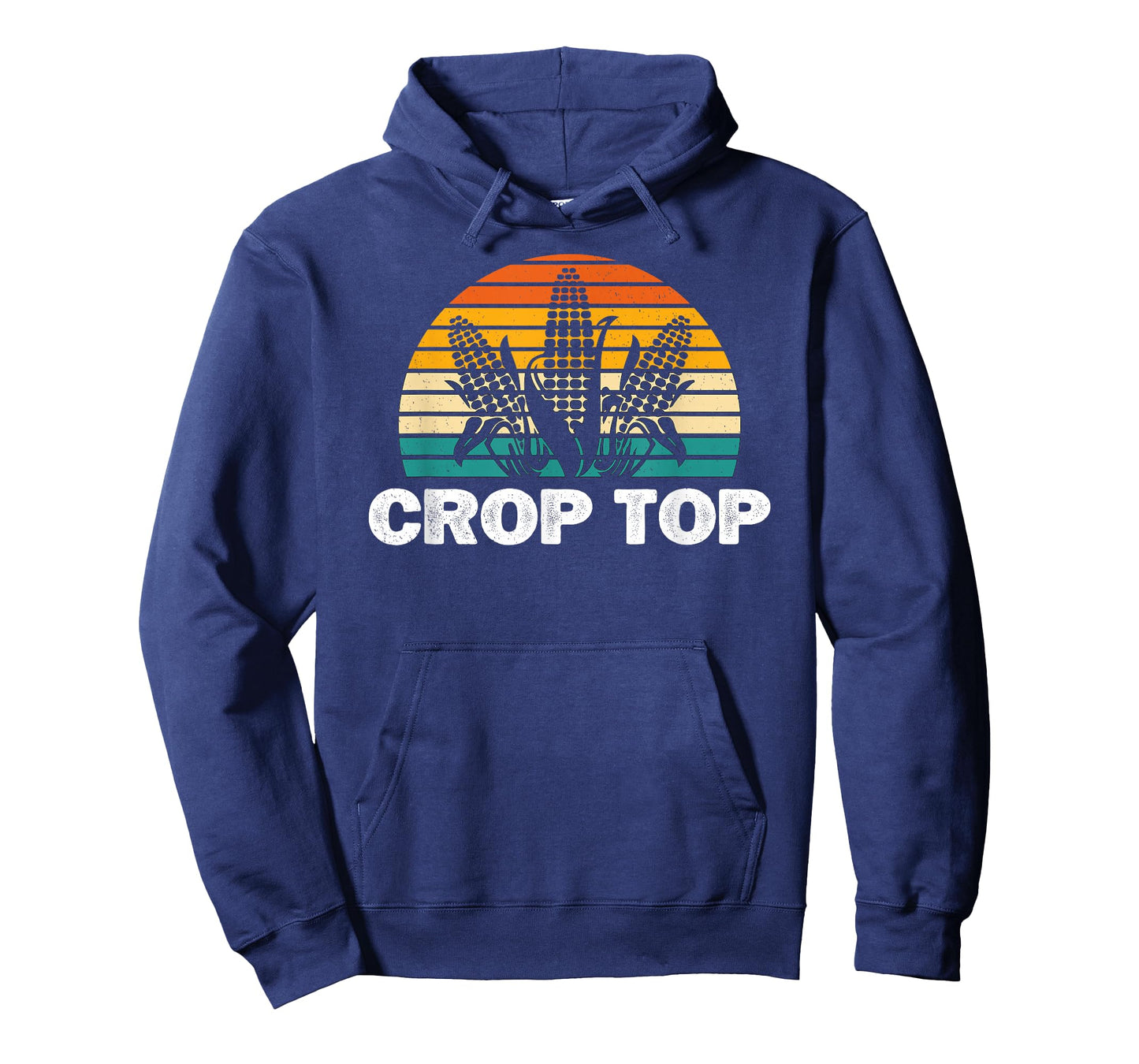 Crop Top Corn Funny Maize Corn Lover Farmer Retro T-Shirt