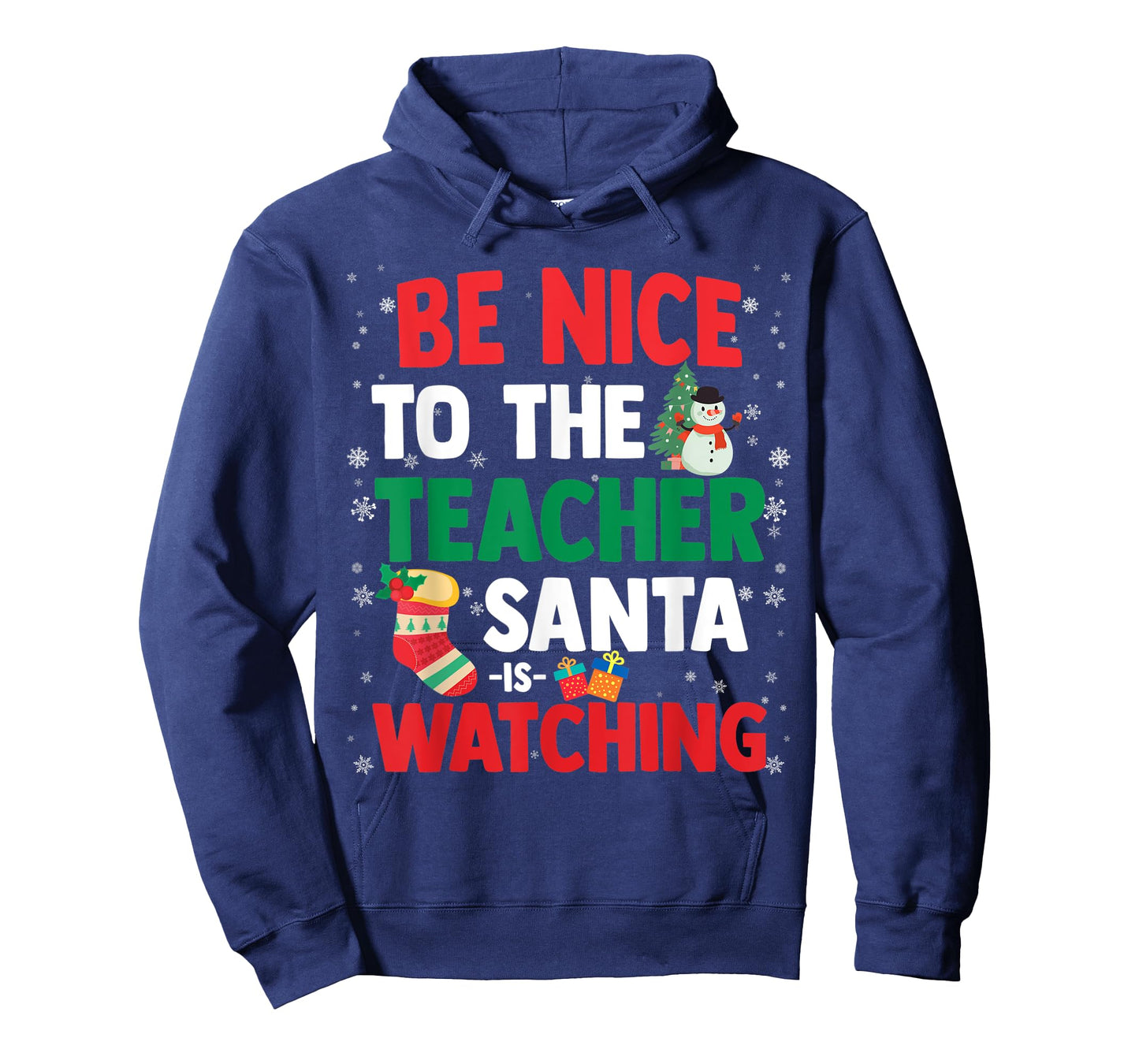 Christmas Xmas - Be Nice To The Teacher Santa Is Watching T-Shirt