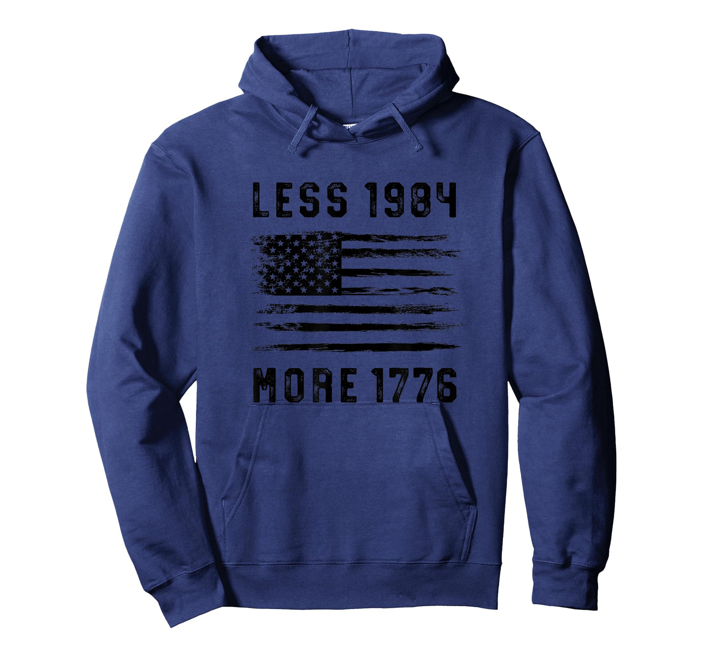 Less 1984 More 1776 Grunge Flag Free Speech First Amendment T-Shirt