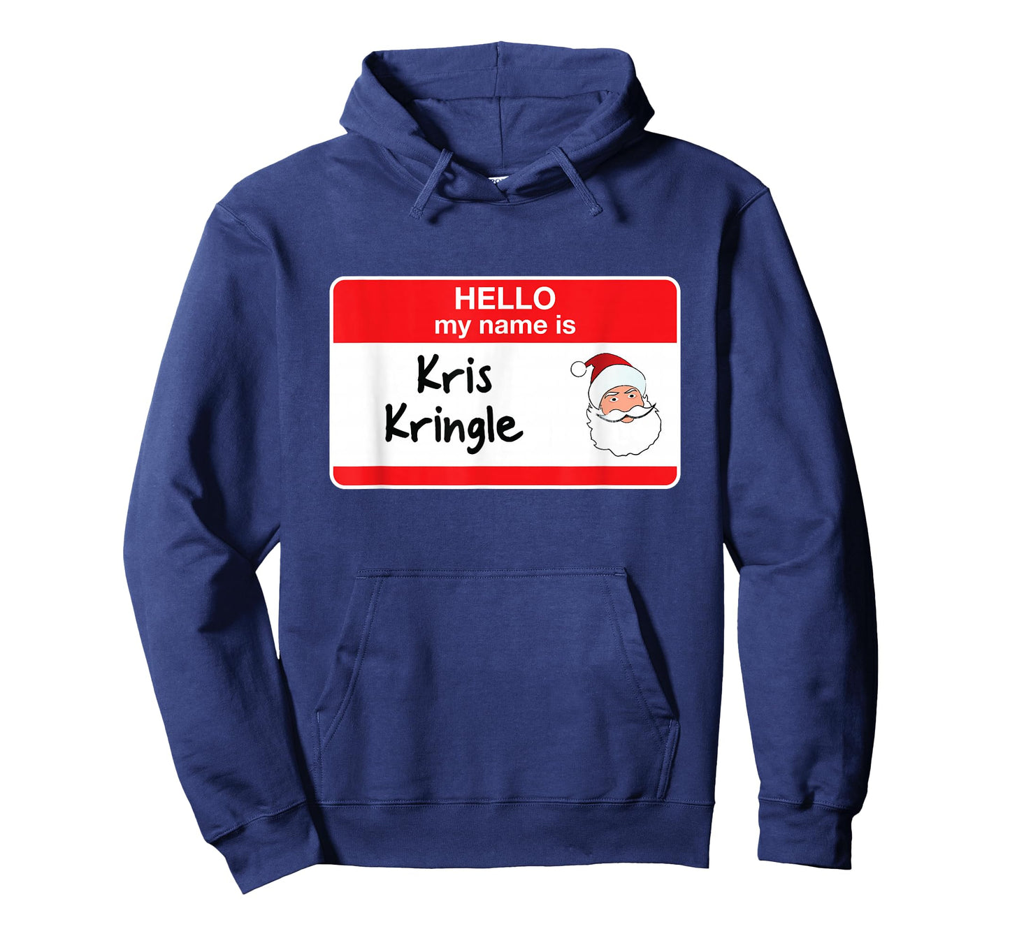 Cute Kris Kringle Funny Santa Christmas Hello My Name is T-Shirt