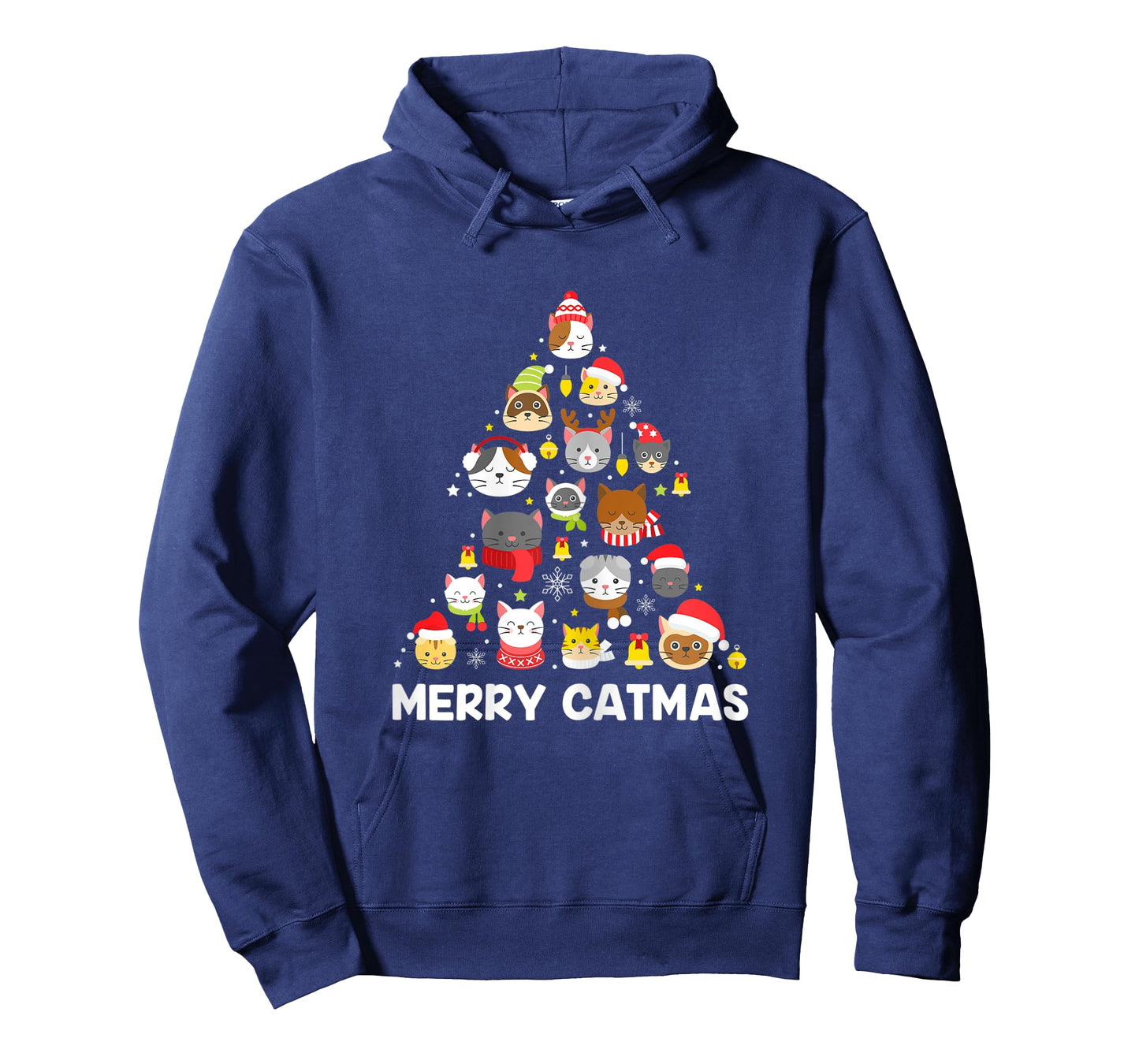 Womens Merry Catmas Funny Christmas Cat Shirt for Cat Lovers T-Shirt