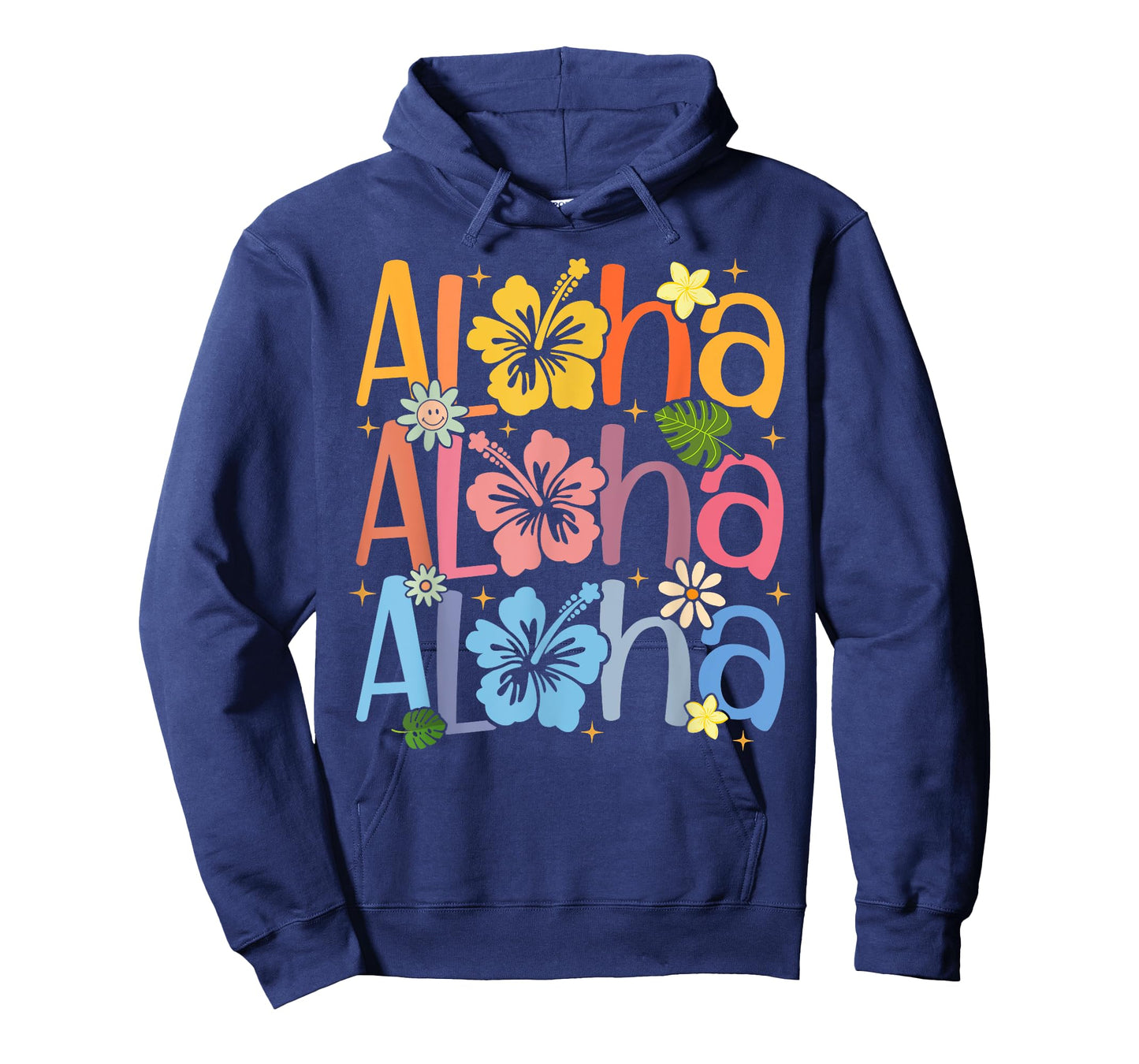 Cute Aloha Hawaiian Summer Vacation Shaka Hibiscus Kids Girl T-Shirt