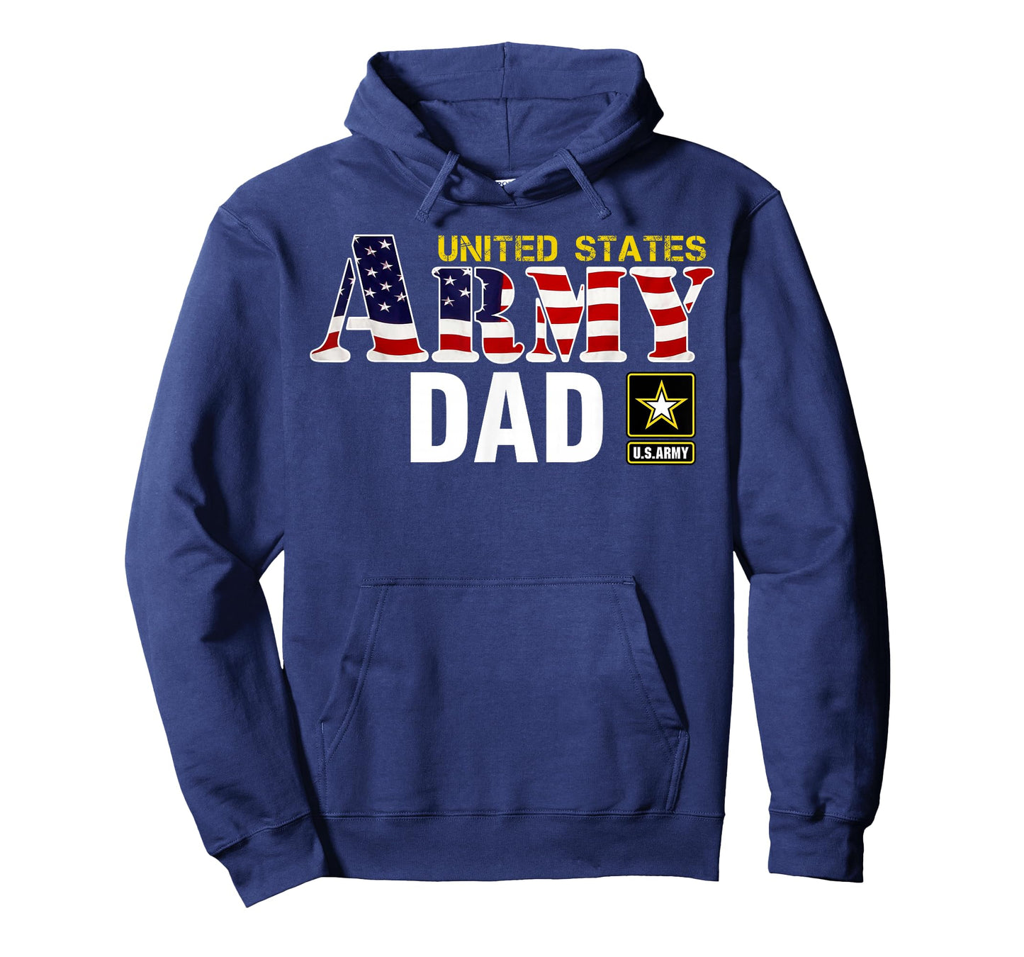 United States Army Dad With American Flag Gift Veteran T-Shirt