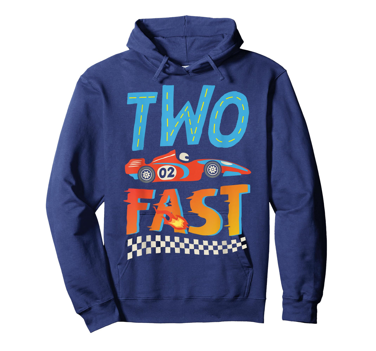 2 Fast Race Car Two Year Old Birthday Boy Racing 2nd Bday T-Shirt