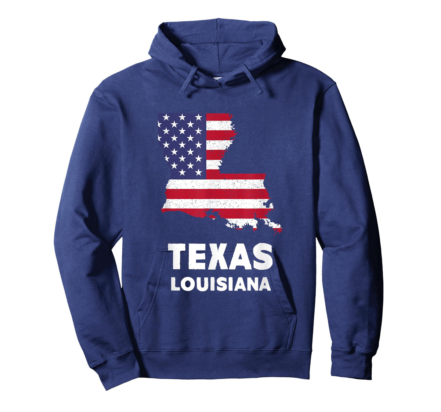 Distressed Patriotic USA Flag Texas, Louisiana T-Shirt