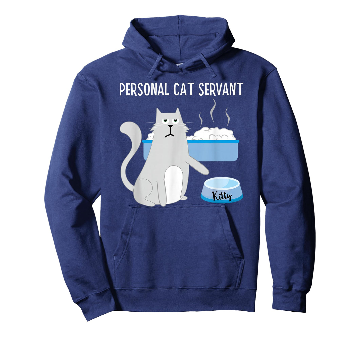 Funny Cat Lover Personal Cat Servant Cute Hilarious Cat T-Shirt for Men Women Kids