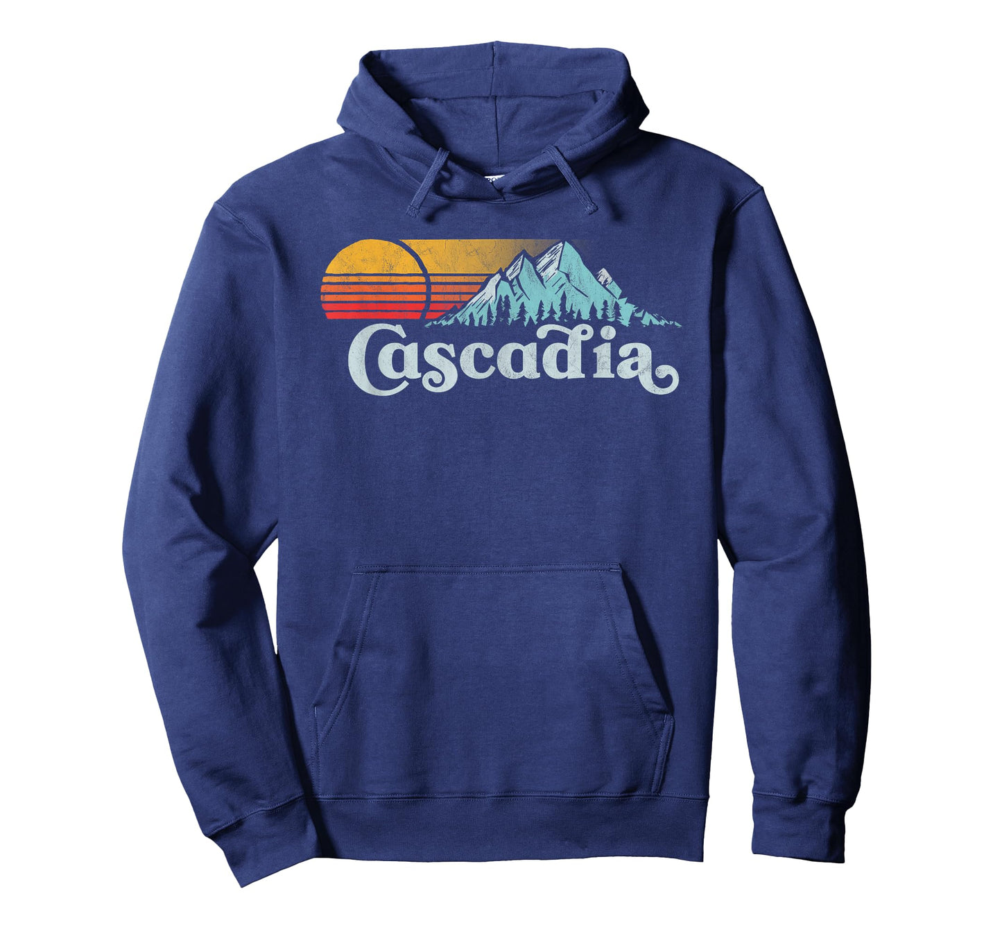 Mountain Life Outdoor Junkie Tees Vintage Cascadia Retro Distressed Vibe Mountains T-Shirt