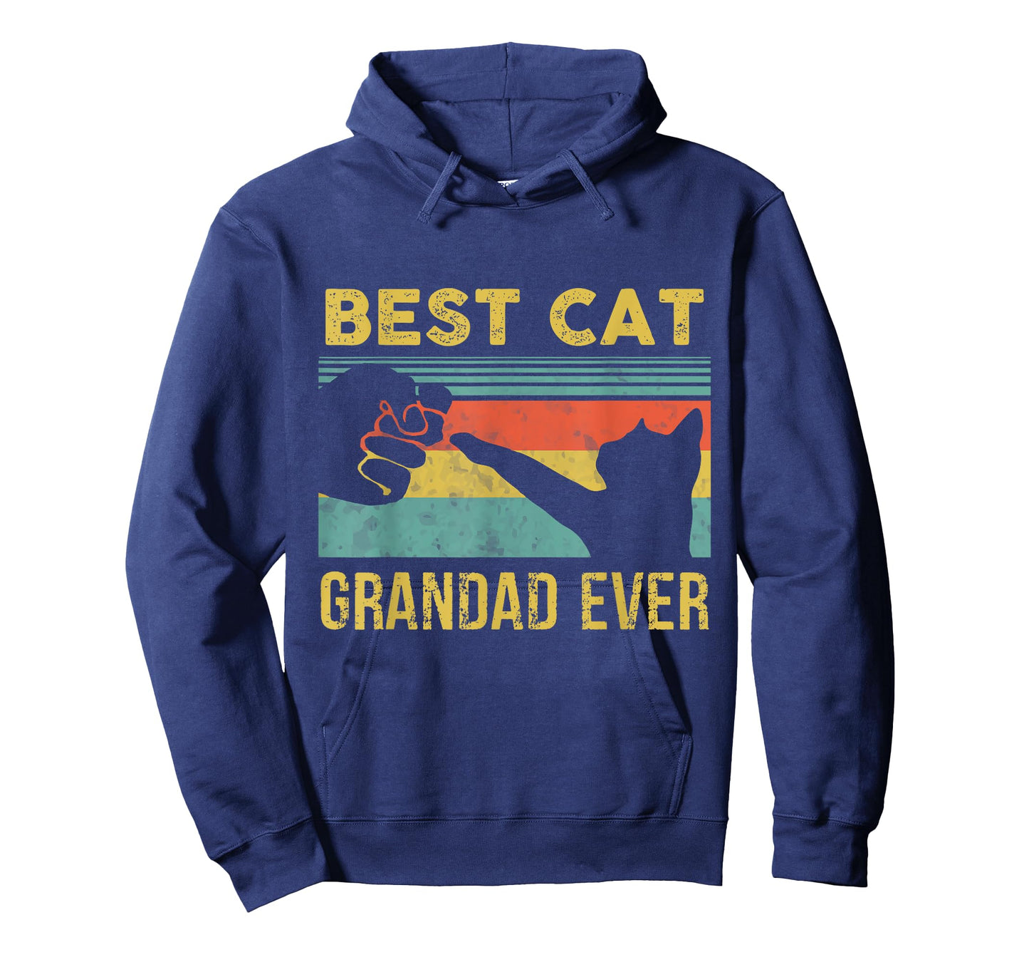 Best Cat Grandad Ever Vintage Cats Happy Father's Day T-Shirt