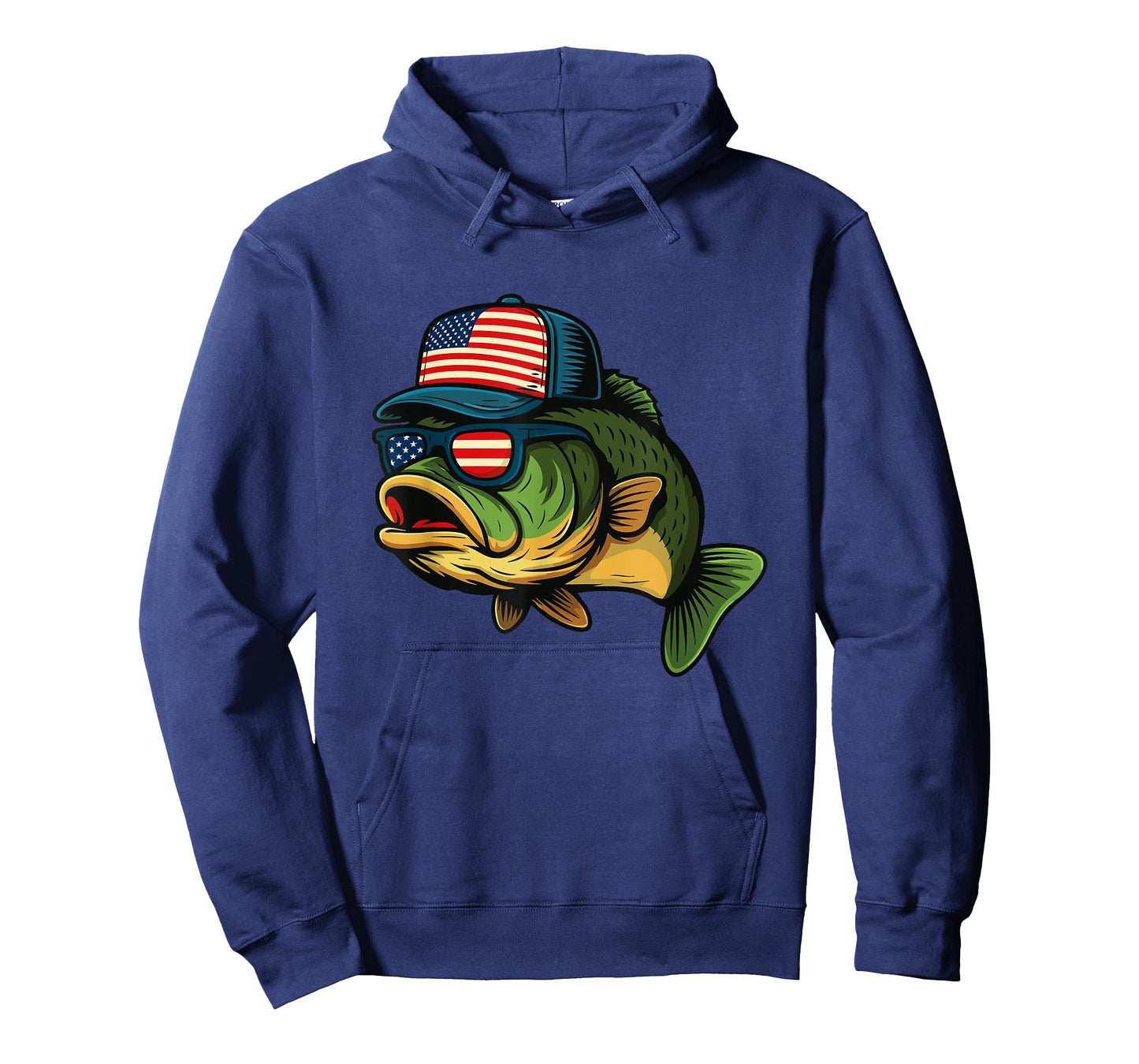Patriotic Fish - Fishing Lover Fisherman Angler Angling T-Shirt