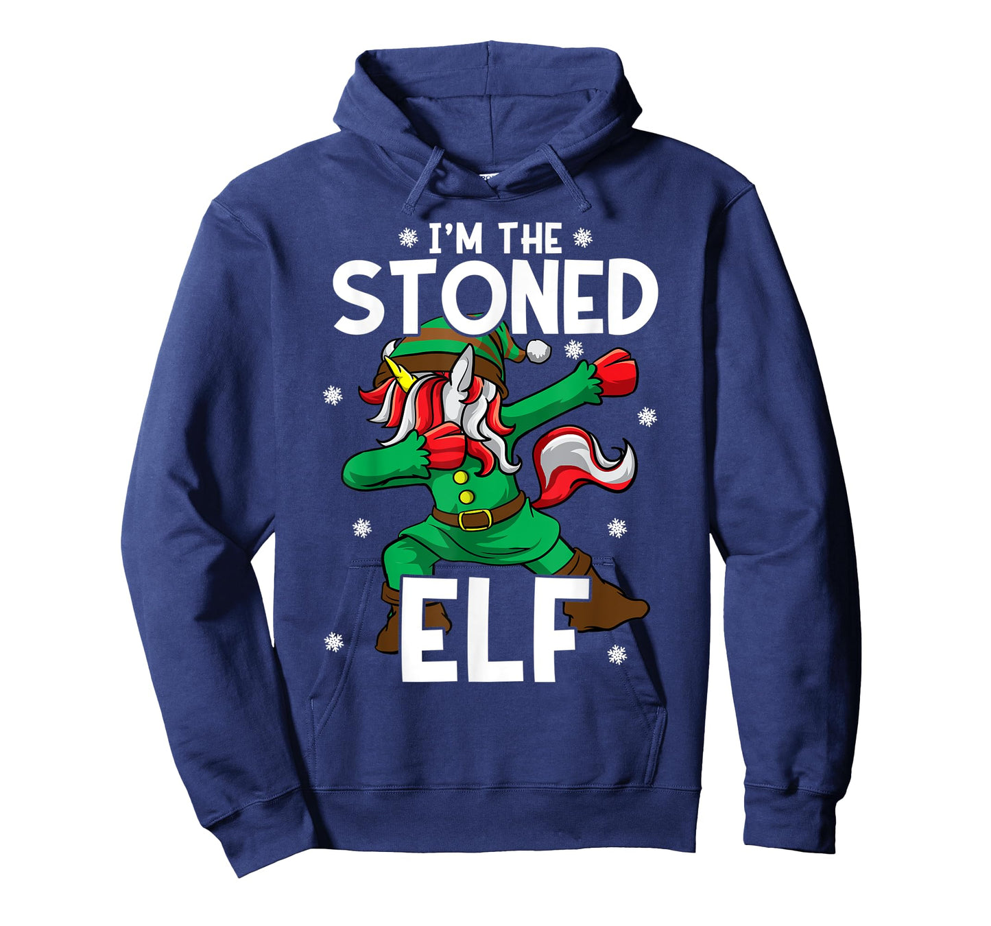 I'm The Stoned Elf Unicorn Cannabis Marijuana Weed Christmas T-Shirt