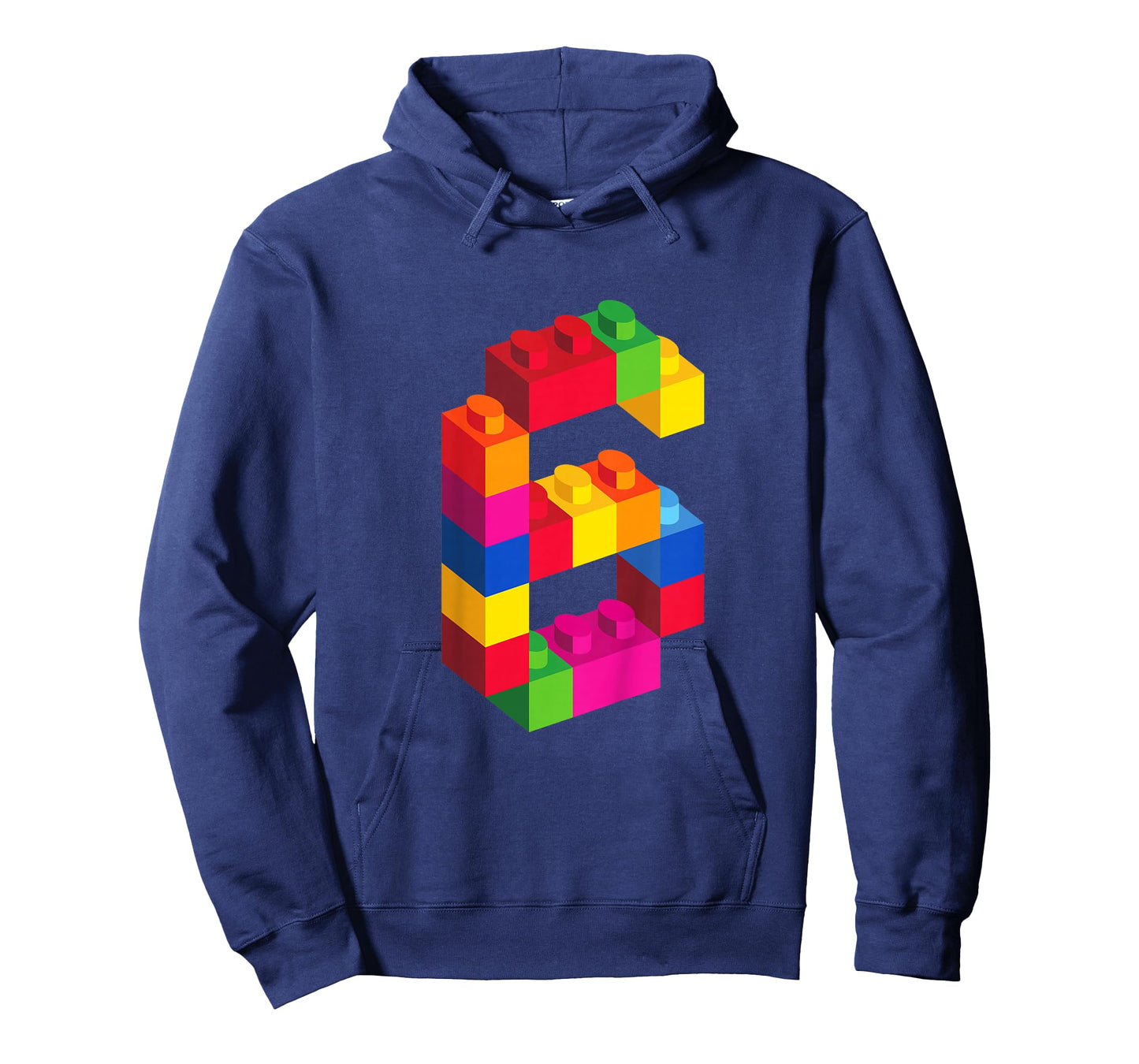 6 Year Old Building Blocks Birthday Bricks 6th Gift T-Shirt