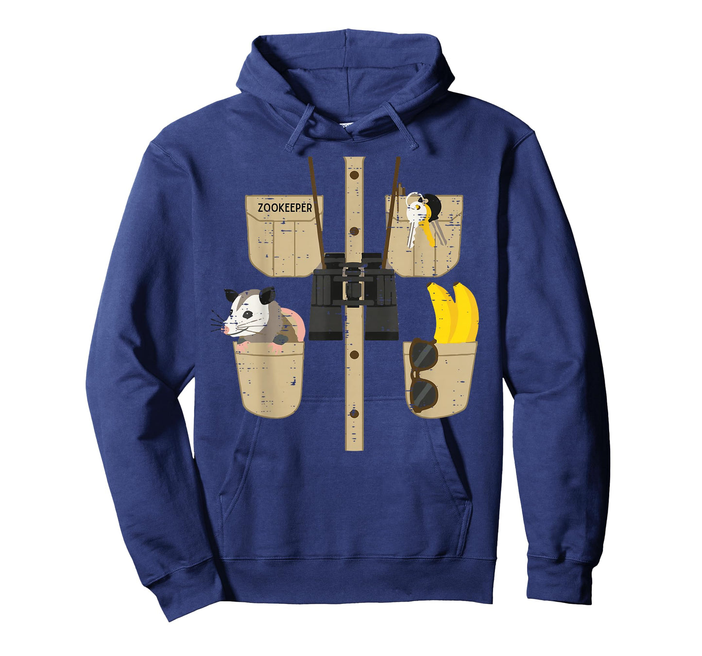Halloween Zookeeper Possum Banana Costume Men Women Kids T-Shirt